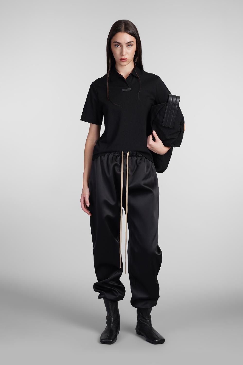 Deliberti Fear of God Essentials Polo in cotone nero cod. 408711 - Deliberti The Luxury Shopping Offerte speciali