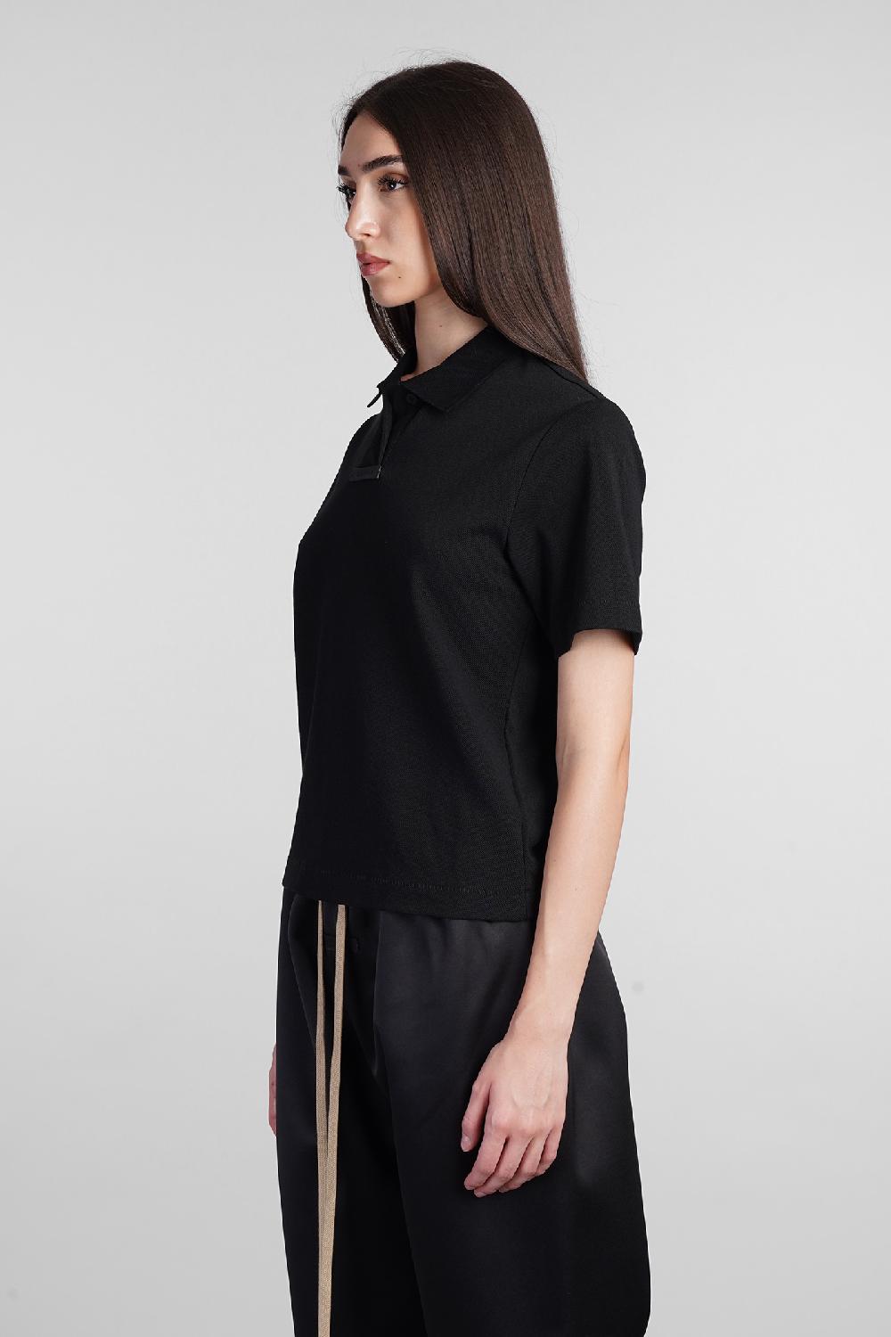 Deliberti Fear of God Essentials Polo in cotone nero cod. 408711 - Deliberti The Luxury Shopping Offerte speciali