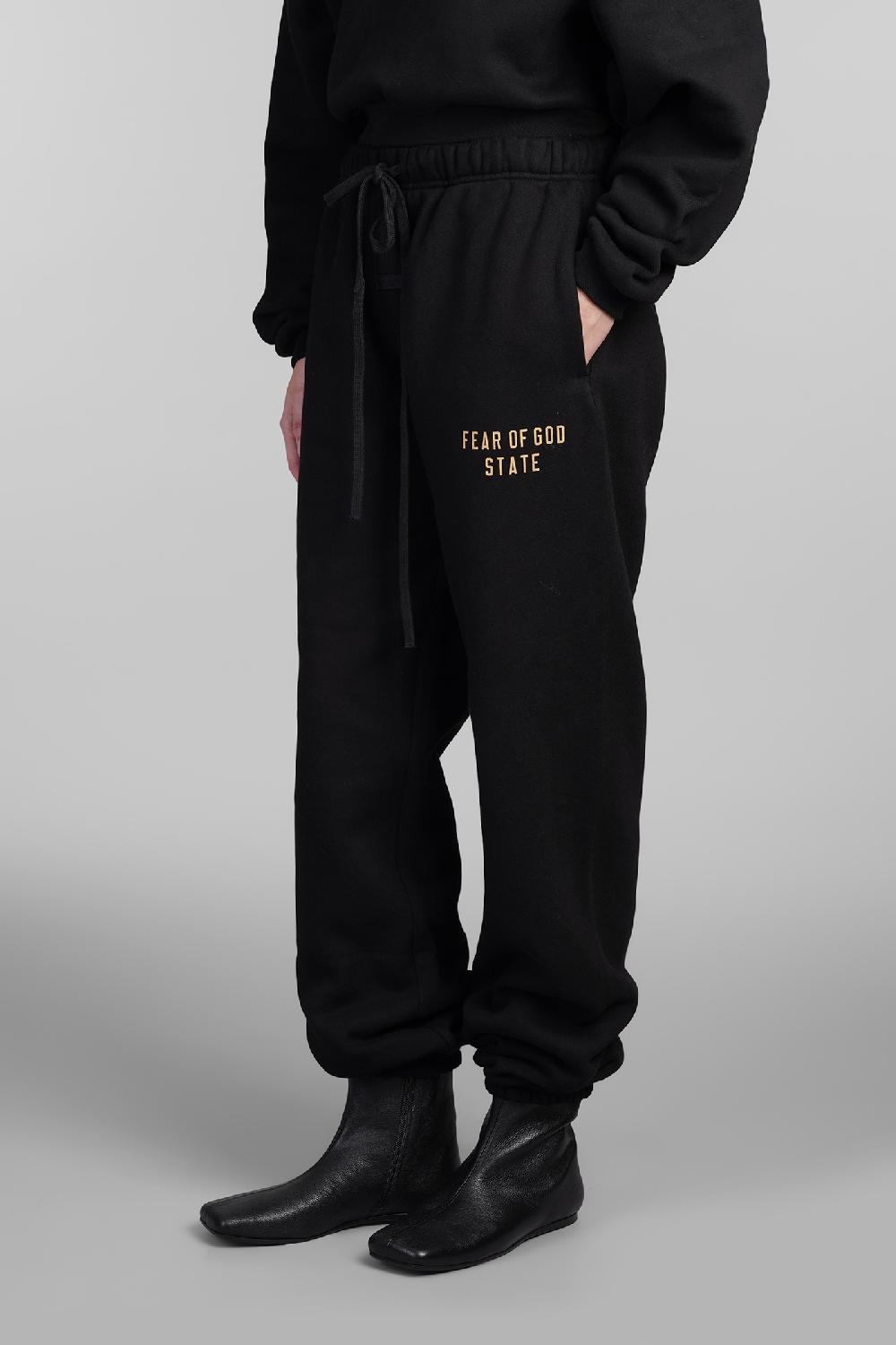 Deliberti Fear of God Essentials Pantalone in cotone nero cod. 409703 - Deliberti The Luxury Shopping Sconti VIP