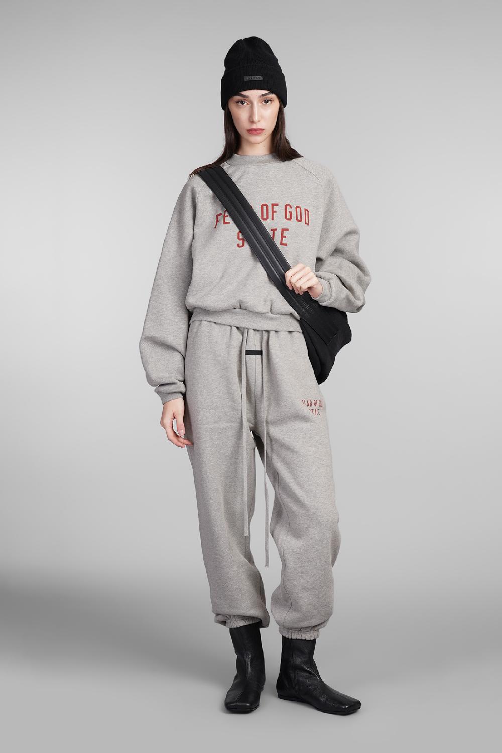 Deliberti Fear of God Essentials Pantalone in cotone grigio cod. 409704 - Deliberti The Luxury Shopping Prezzo basso