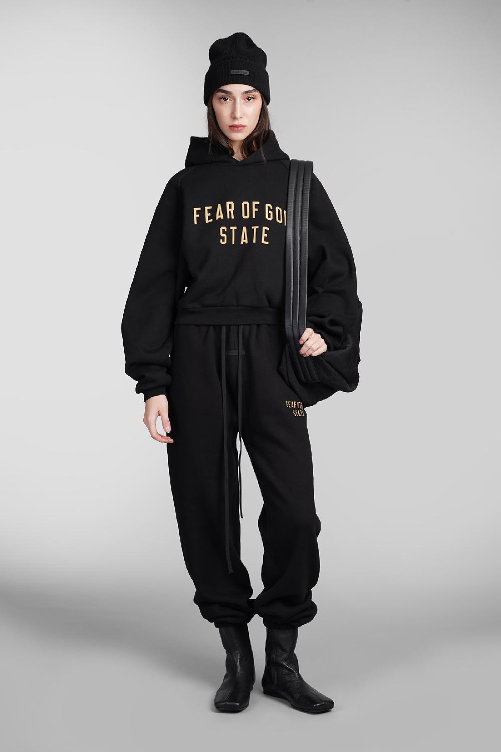 Deliberti Fear of God Essentials Felpa in cotone nero cod. 409707 - Deliberti The Luxury Shopping Ritorno libero