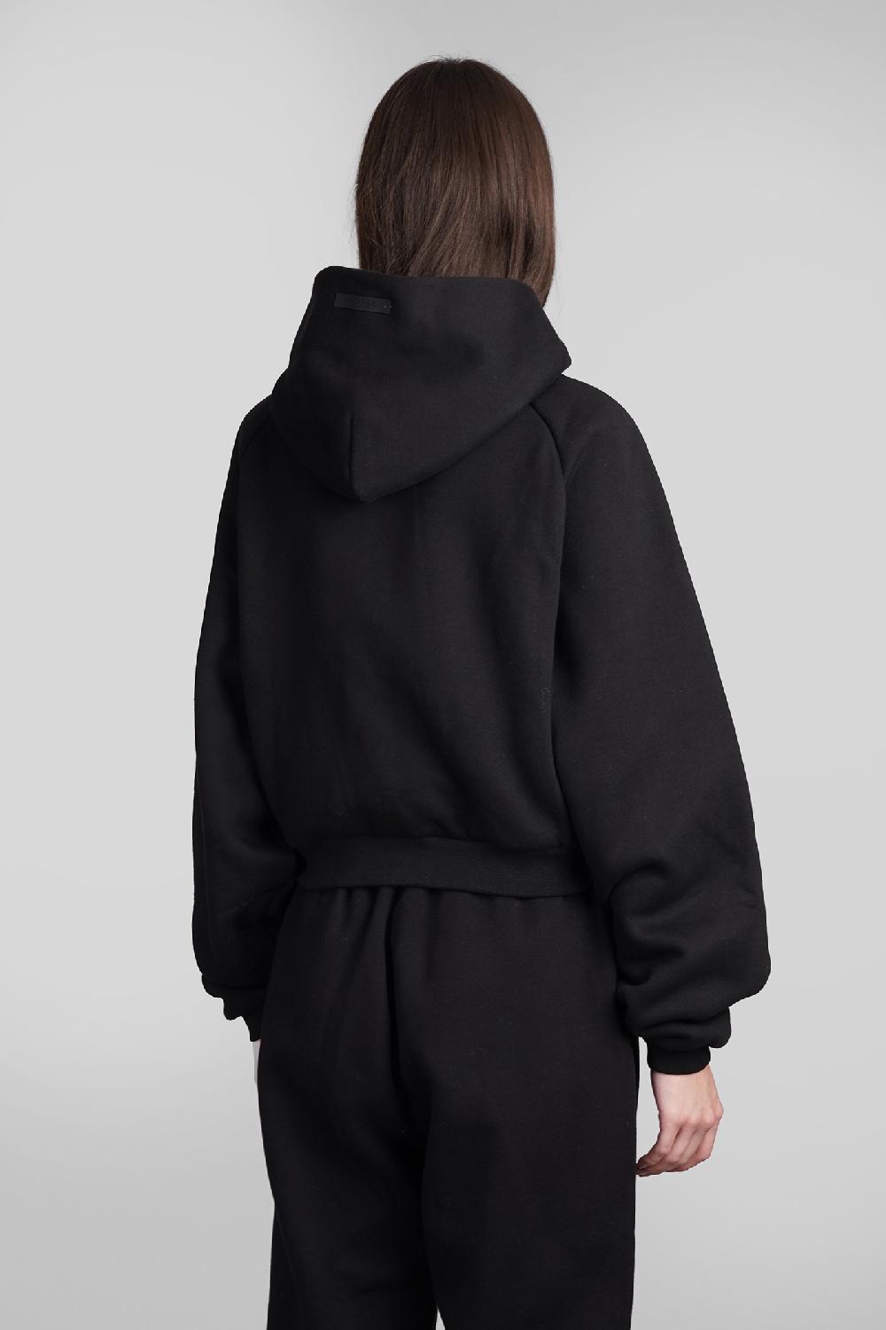 Deliberti Fear of God Essentials Felpa in cotone nero cod. 409707 - Deliberti The Luxury Shopping Ritorno libero