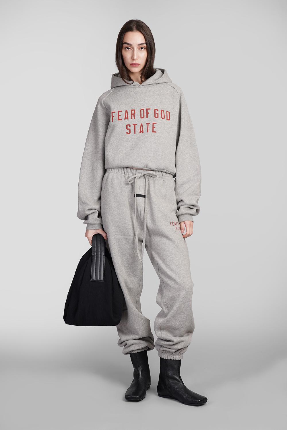 Deliberti Fear of God Essentials Felpa in cotone grigio cod. 409708 - Deliberti The Luxury Shopping Rilascio limitato