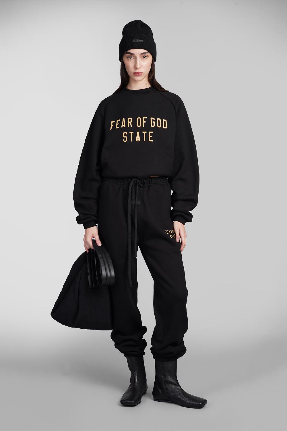 Deliberti Fear of God Essentials Felpa in cotone nero cod. 409709 - Deliberti The Luxury Shopping Ultimi tre giorni