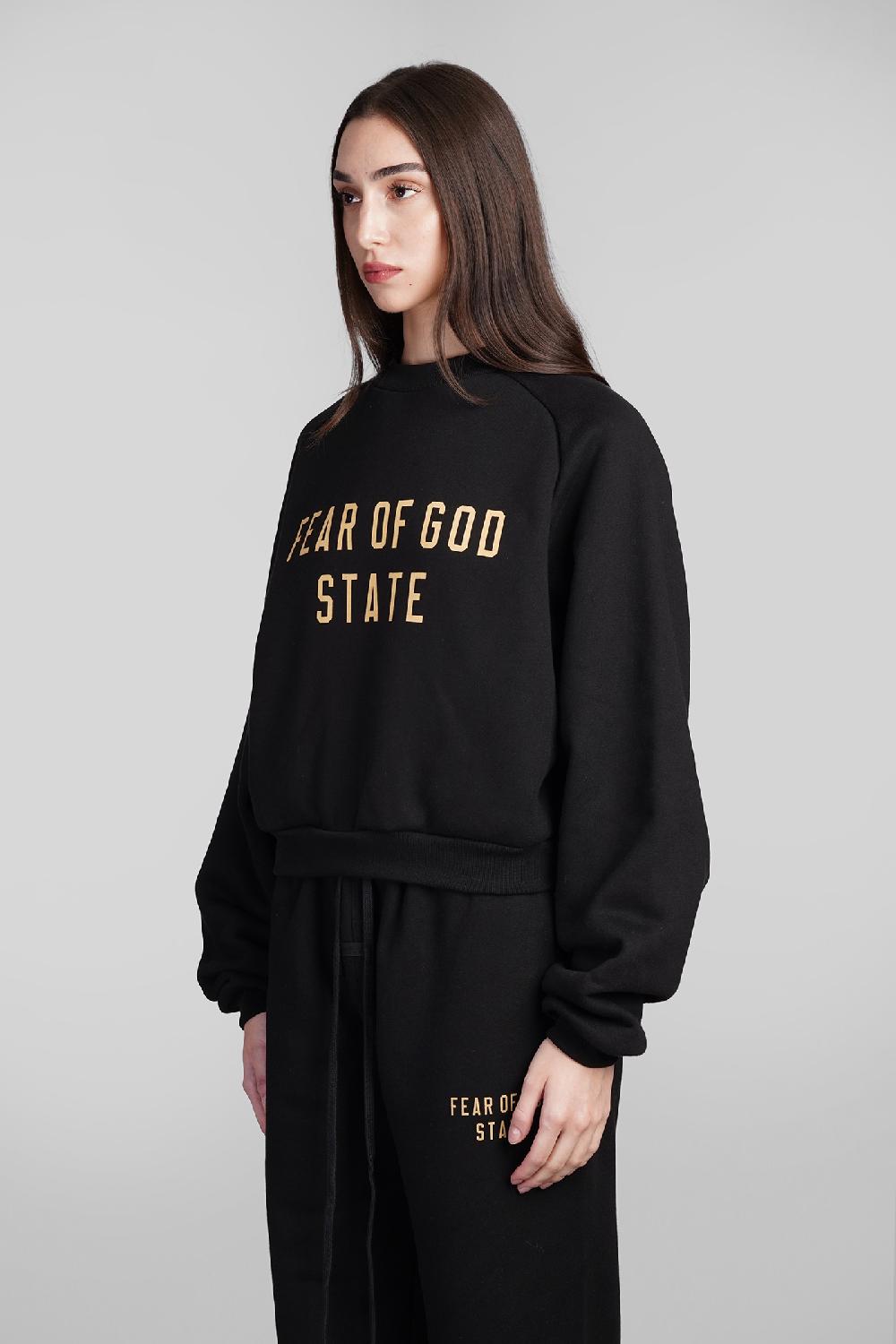 Deliberti Fear of God Essentials Felpa in cotone nero cod. 409709 - Deliberti The Luxury Shopping Ultimi tre giorni