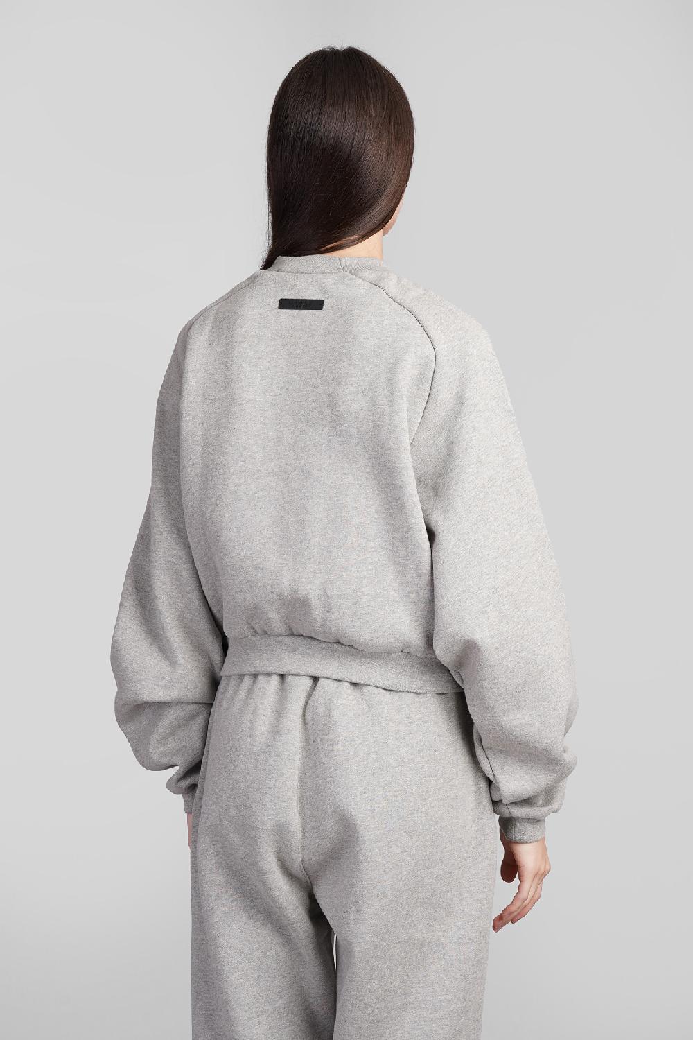 Deliberti Fear of God Essentials Felpa in cotone grigio cod. 409710 - Deliberti The Luxury Shopping ACQUISTA ORA