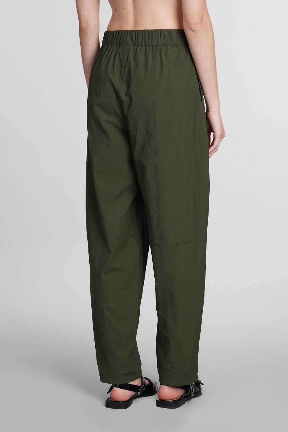 Deliberti Ganni Pantalone in cotone verde cod. 397203 - Deliberti The Luxury Shopping Ultimi due giorni