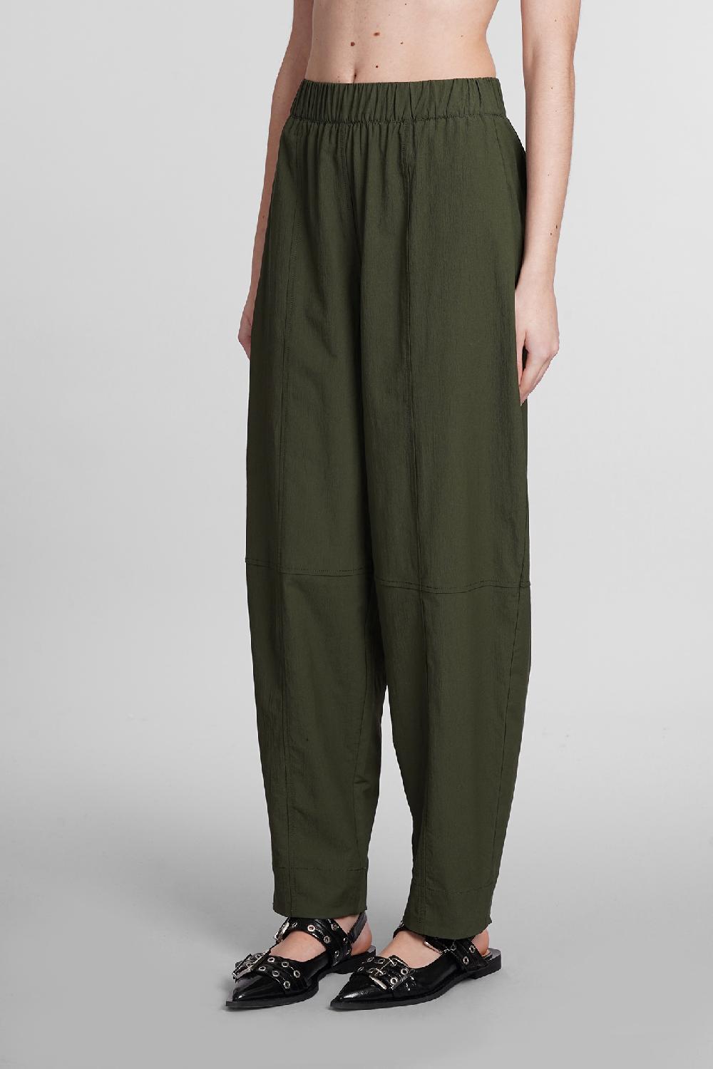 Deliberti Ganni Pantalone in cotone verde cod. 397203 - Deliberti The Luxury Shopping Ultimi due giorni