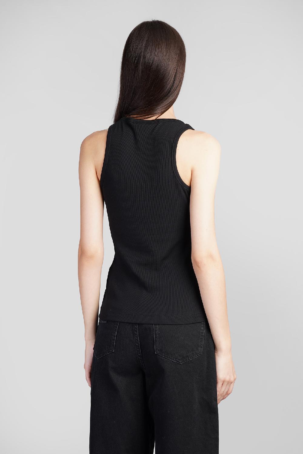 Deliberti Ganni Canotta in cotone nero cod. 397185 - Deliberti The Luxury Shopping Ultimo giorno