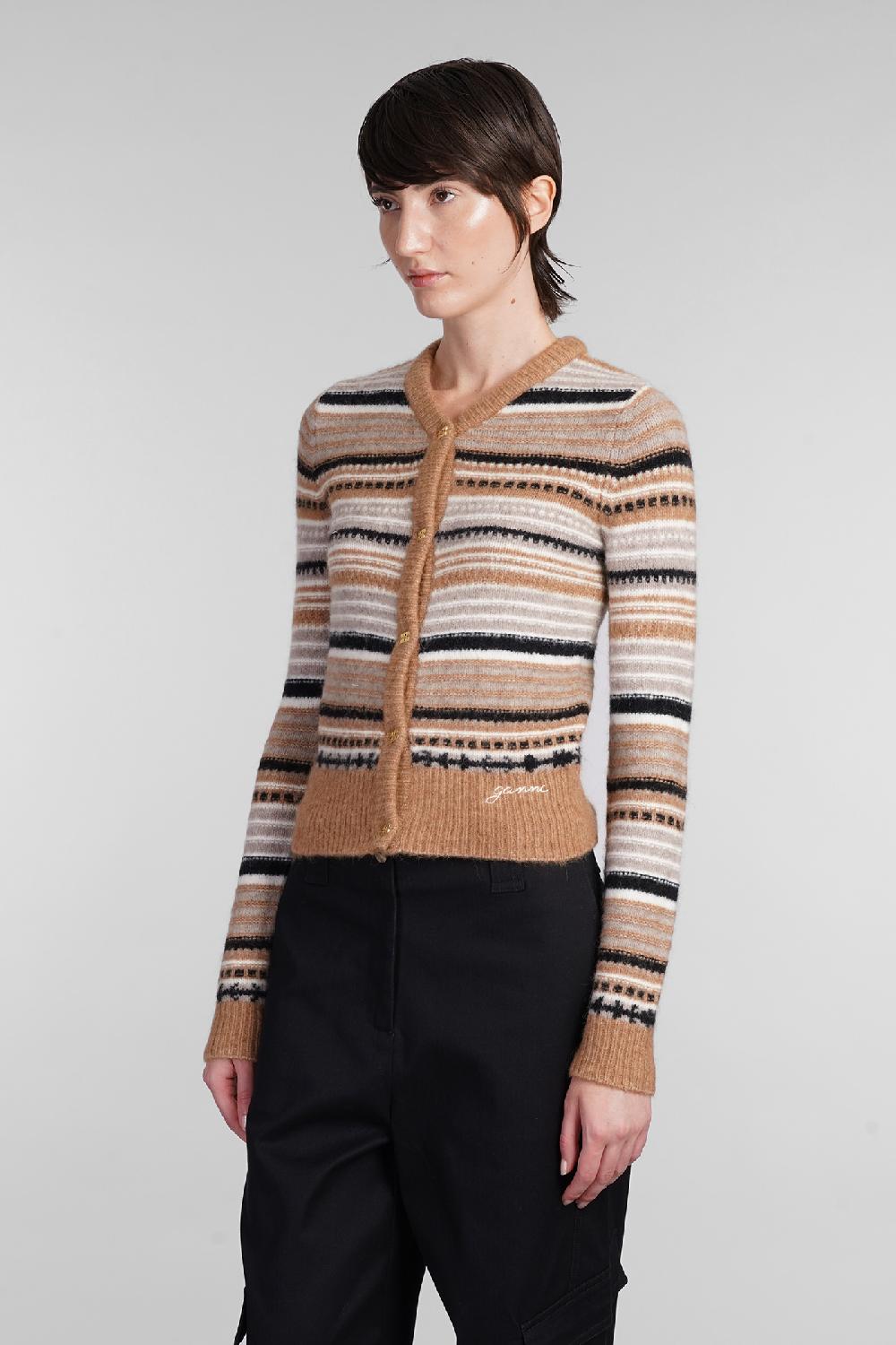 Deliberti Ganni Cardigan in lana beige cod. 403439 - Deliberti The Luxury Shopping Sostegno trimestrale