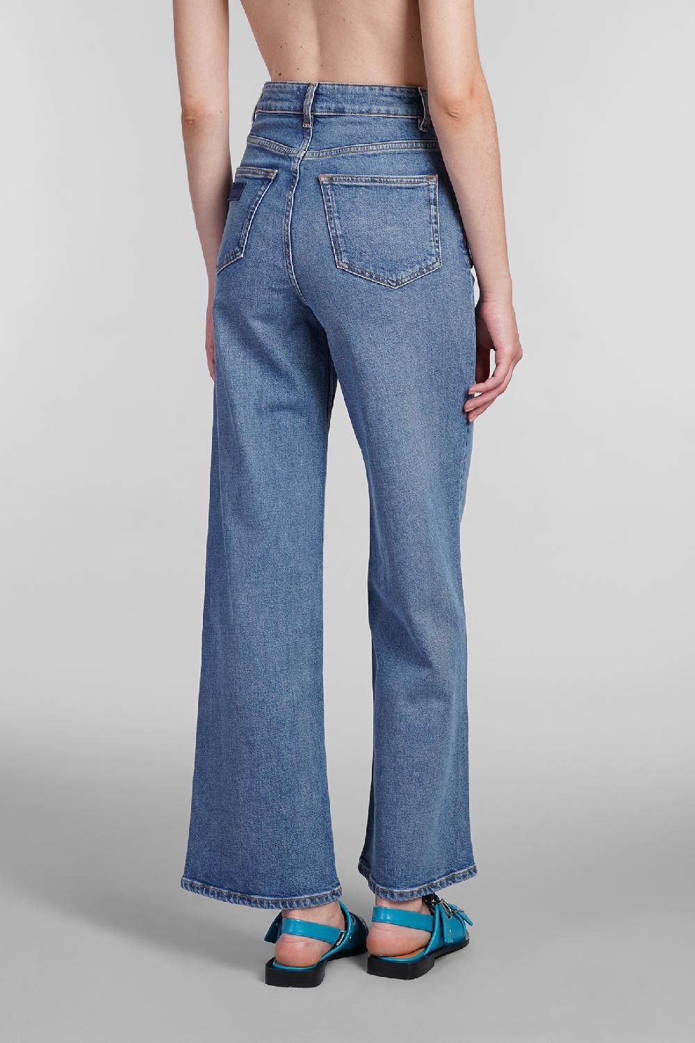 Deliberti Ganni Jeans andi in cotone blu cod. 402390 - Deliberti The Luxury Shopping Discount Store per i nuovi prodotti
