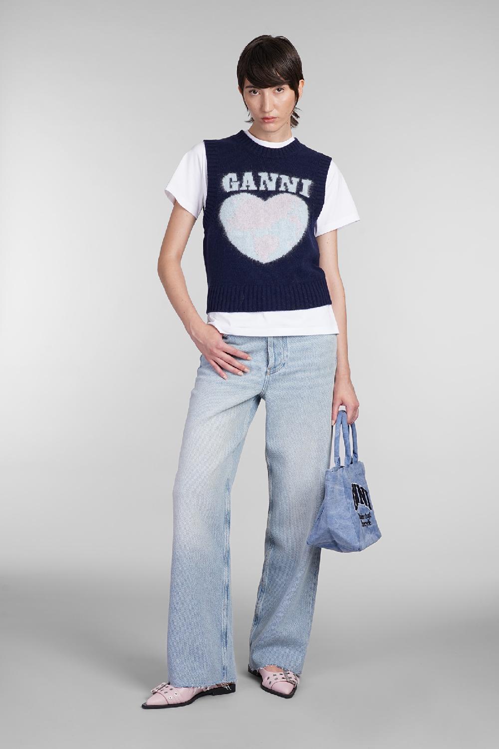 Deliberti Ganni Gilet in lana blu cod. 403447 - Deliberti The Luxury Shopping Sconti questo mese