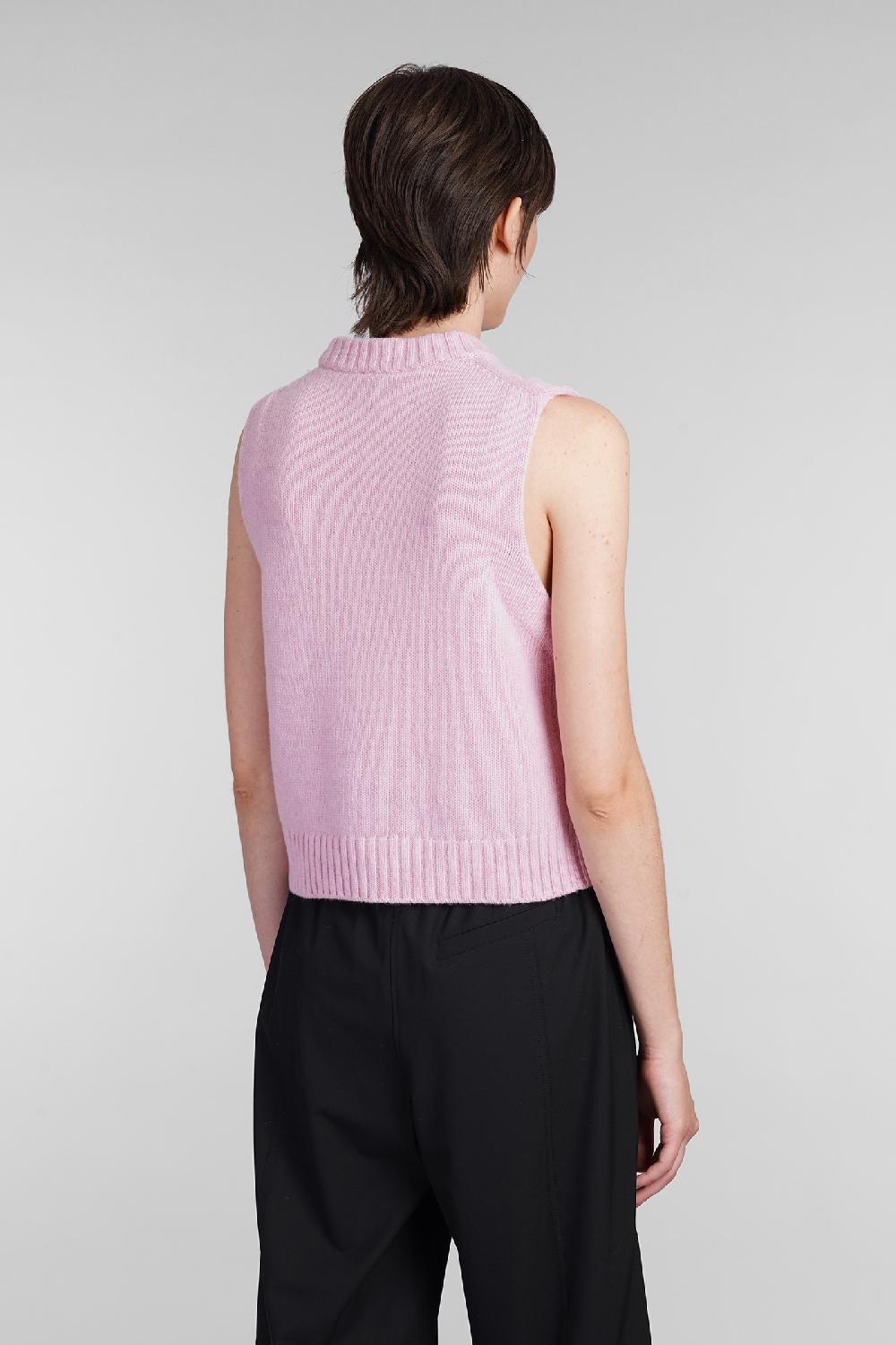 Deliberti Ganni Gilet in lana rosa cod. 403448 - Deliberti The Luxury Shopping 2025
