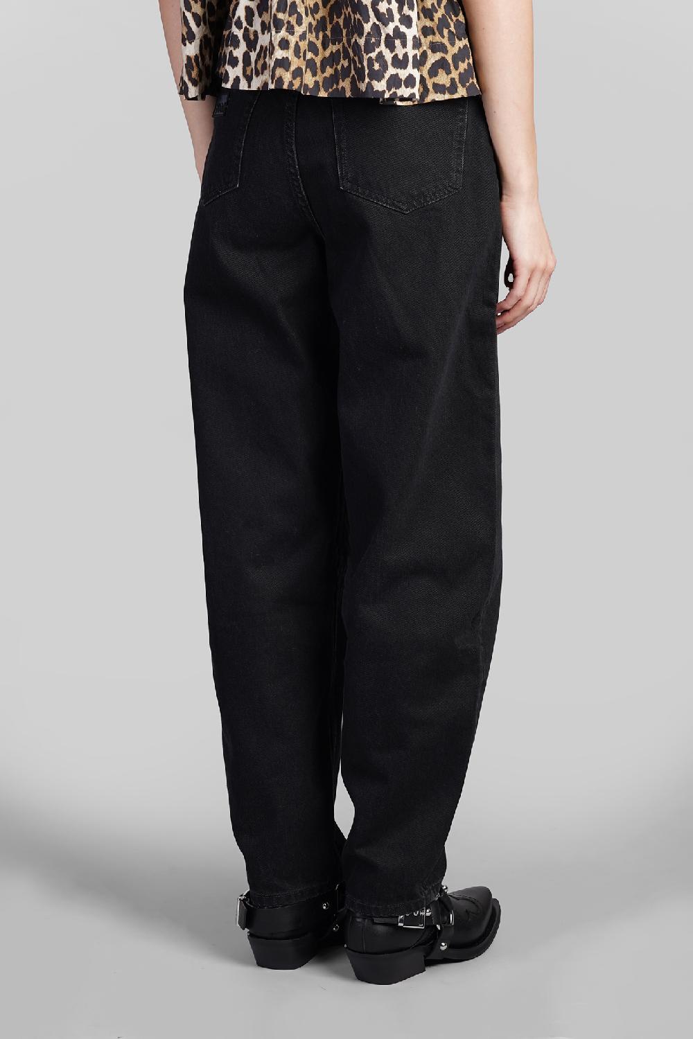 Deliberti Ganni Jeans in cotone nero cod. 409929 - Deliberti The Luxury Shopping Italy
