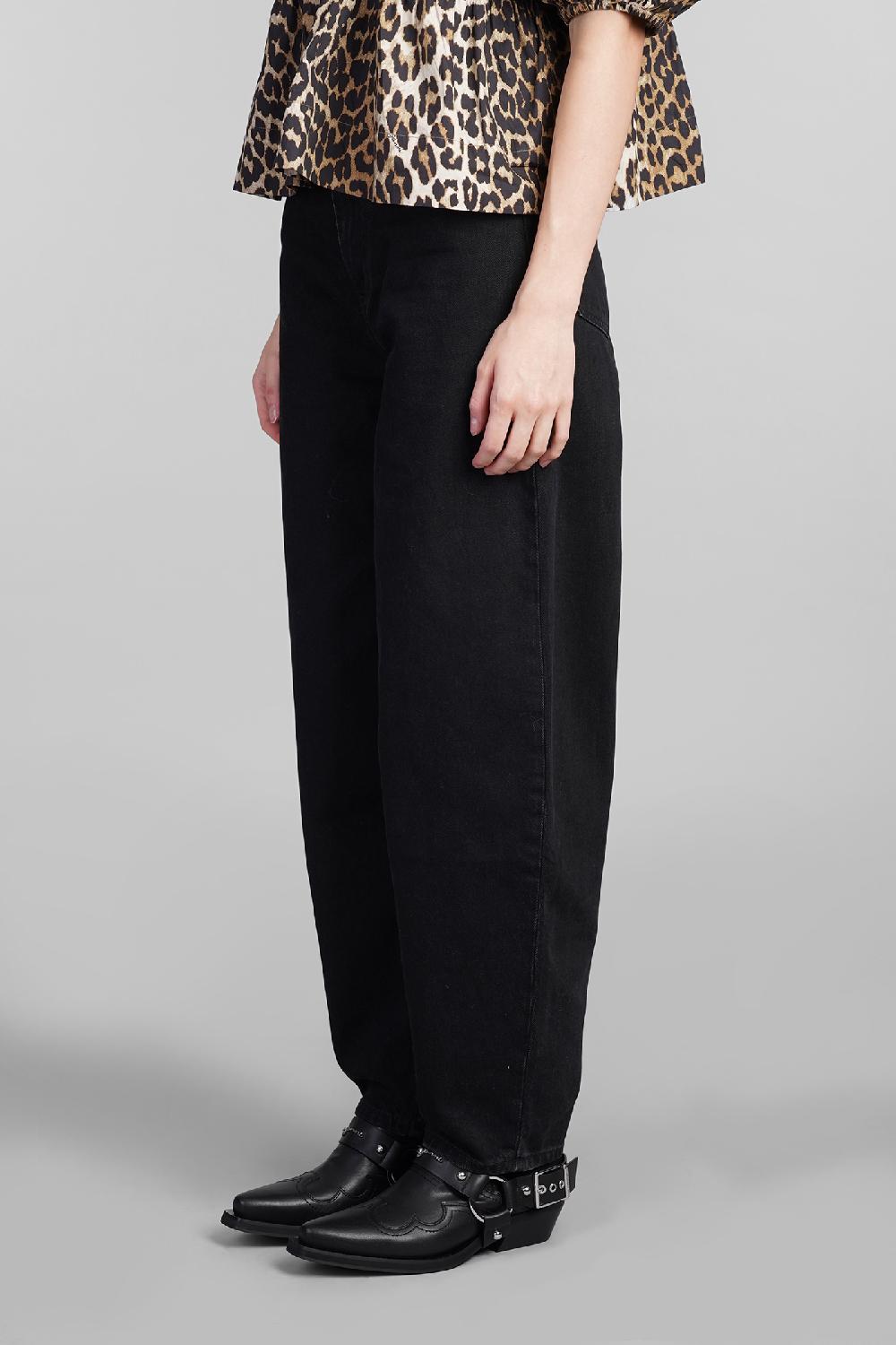 Deliberti Ganni Jeans in cotone nero cod. 409929 - Deliberti The Luxury Shopping Italy
