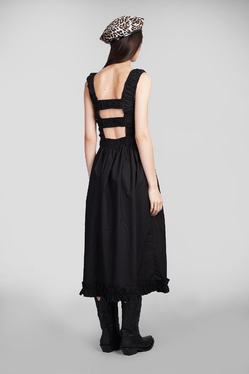 Deliberti Ganni Abito in cotone nero cod. 409930 - Deliberti The Luxury Shopping In Linea
