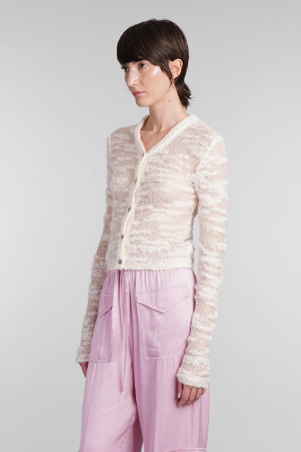 Deliberti Ganni Cardigan in mohair beige cod. 403450 - Deliberti The Luxury Shopping Nuovo
