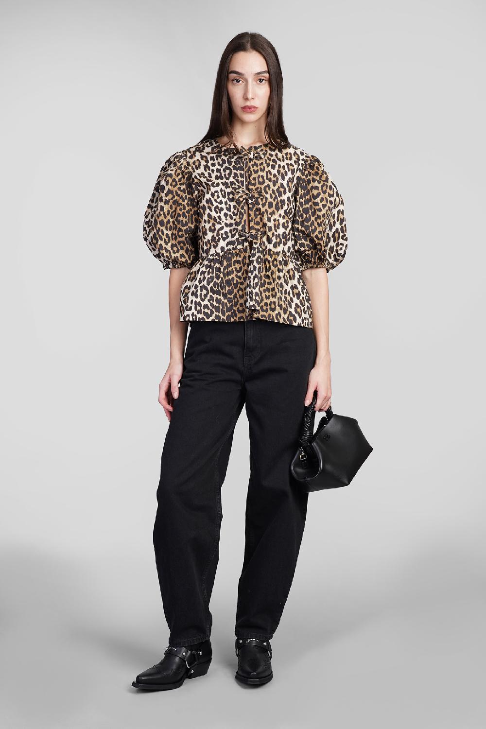 Deliberti Ganni Blusa in cotone animalier cod. 409931 - Deliberti The Luxury Shopping Qualità