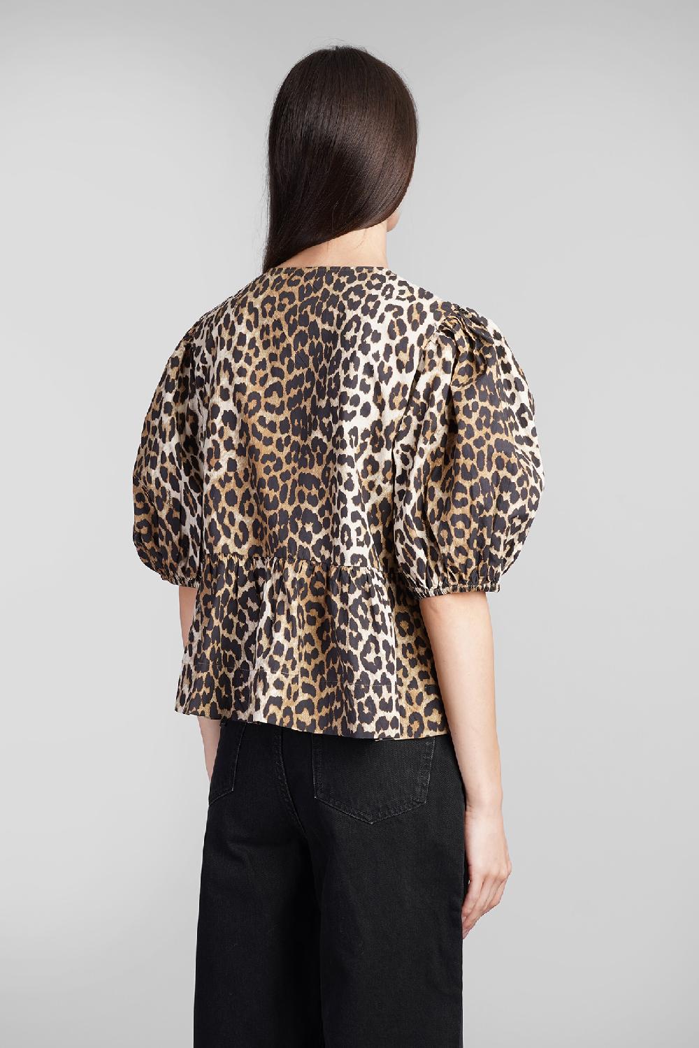 Deliberti Ganni Blusa in cotone animalier cod. 409931 - Deliberti The Luxury Shopping Qualità