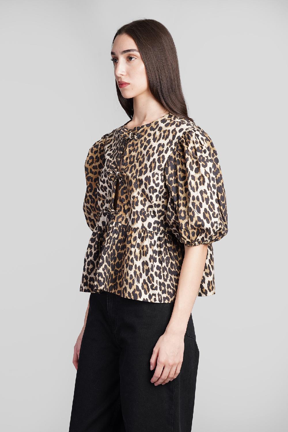 Deliberti Ganni Blusa in cotone animalier cod. 409931 - Deliberti The Luxury Shopping Qualità