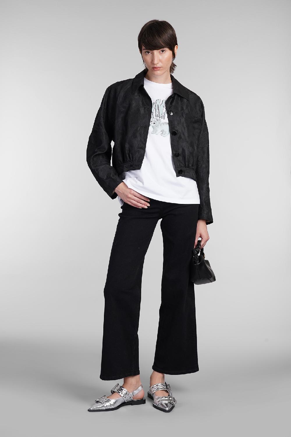 Deliberti Ganni T-shirt in cotone bianco cod. 403451 - Deliberti The Luxury Shopping Vendita