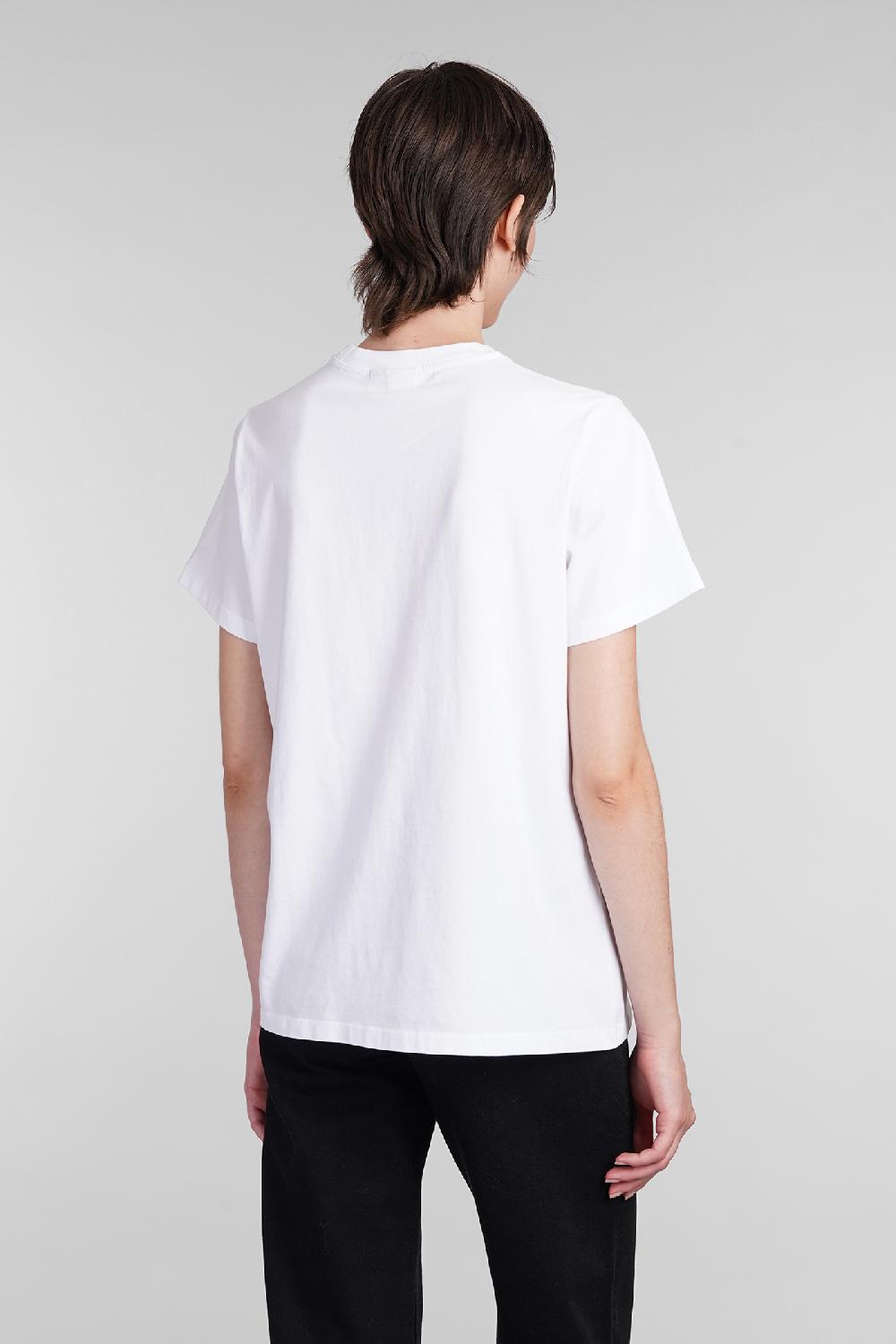 Deliberti Ganni T-shirt in cotone bianco cod. 403451 - Deliberti The Luxury Shopping Vendita