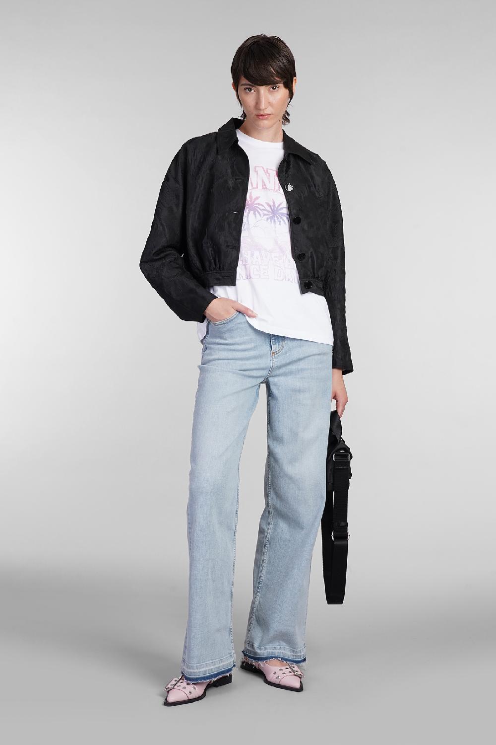 Deliberti Ganni T-shirt in cotone bianco cod. 403452 - Deliberti The Luxury Shopping Spedizione Gratuita