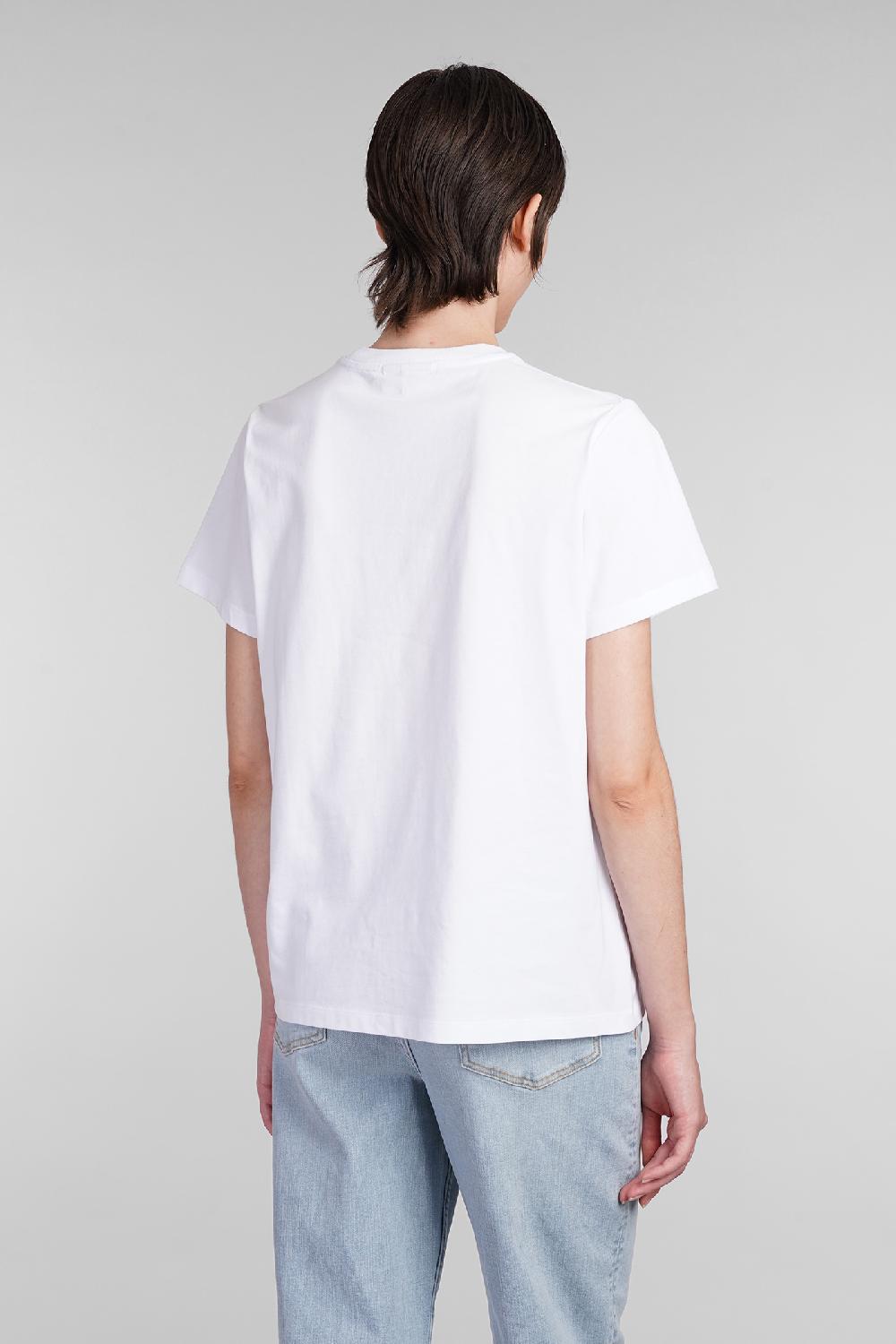 Deliberti Ganni T-shirt in cotone bianco cod. 403452 - Deliberti The Luxury Shopping Spedizione Gratuita
