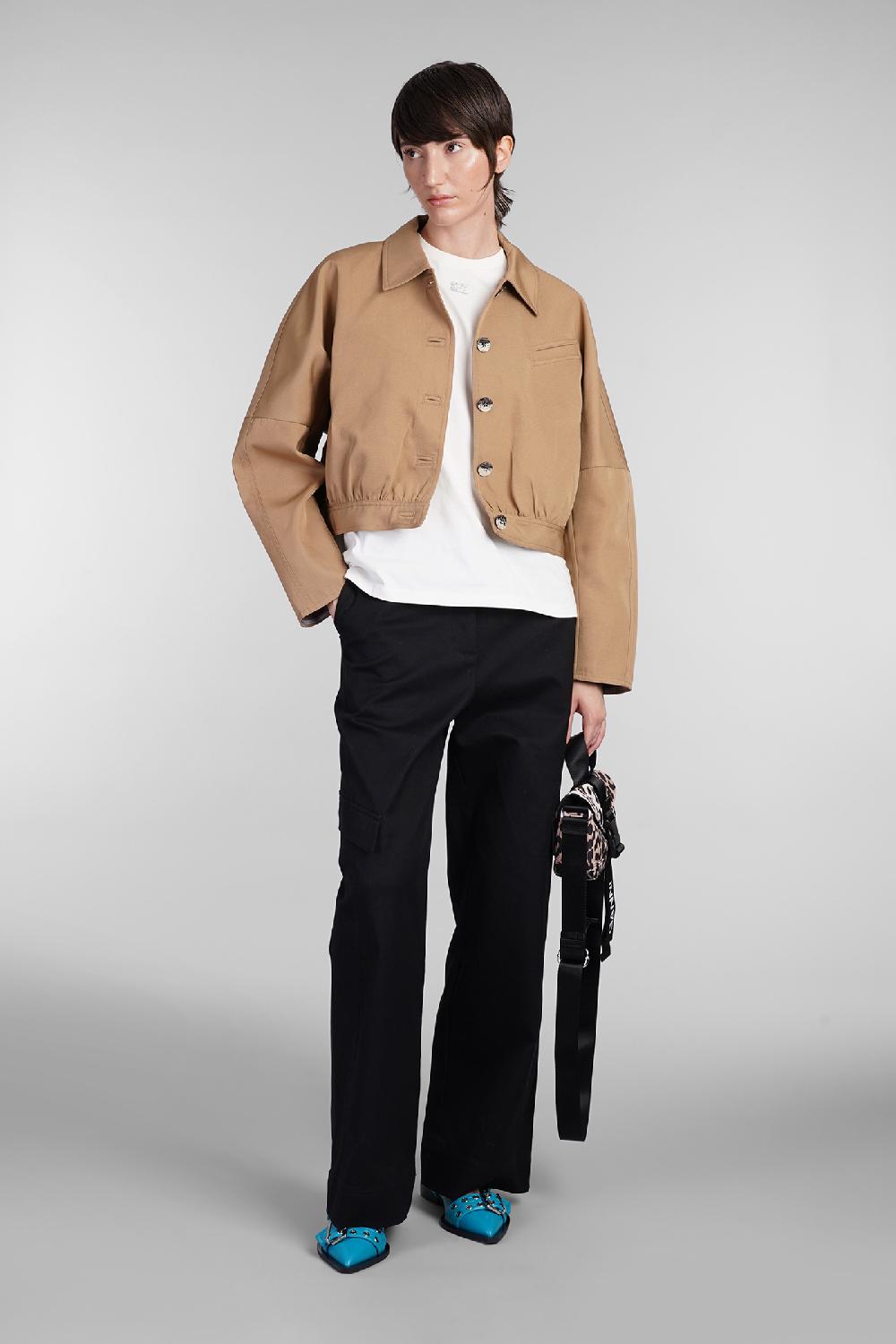 Deliberti Ganni T-shirt in cotone beige cod. 403453 - Deliberti The Luxury Shopping Qualità Garantita
