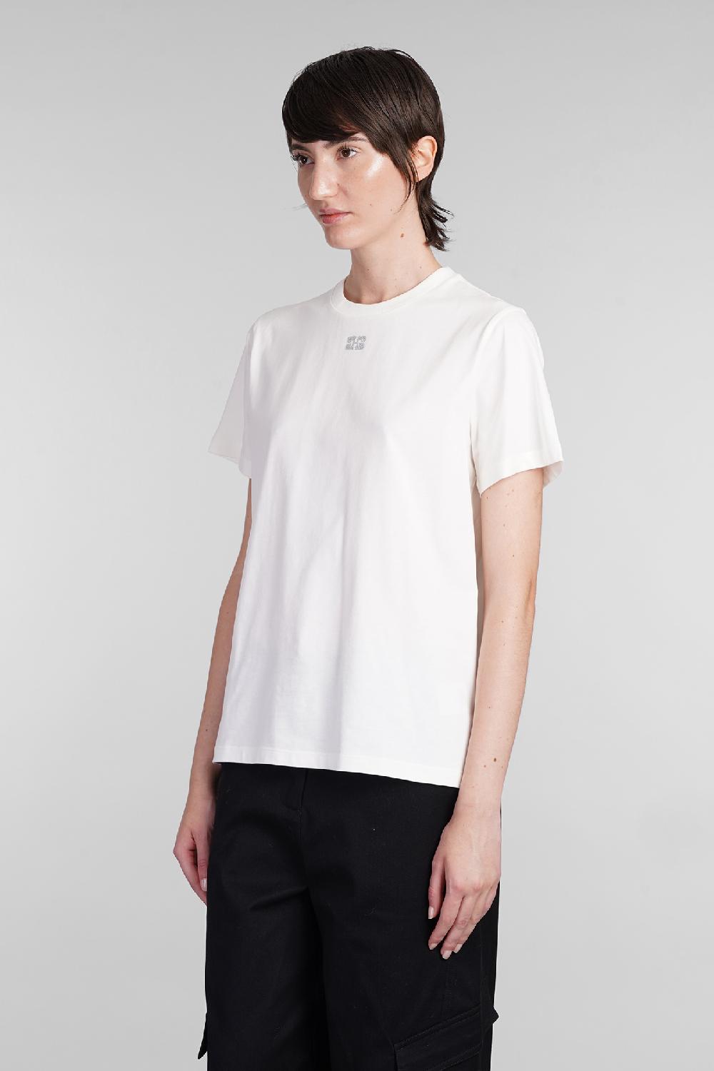 Deliberti Ganni T-shirt in cotone beige cod. 403453 - Deliberti The Luxury Shopping Qualità Garantita