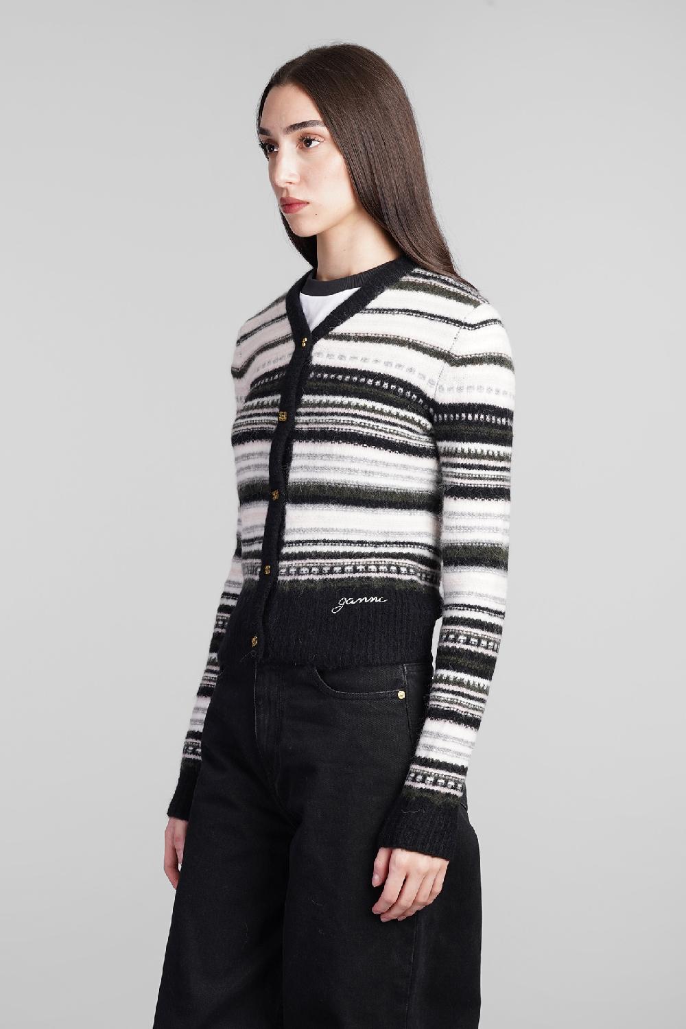 Deliberti Ganni Cardigan in lana nera cod. 409935 - Deliberti The Luxury Shopping Negozi Online