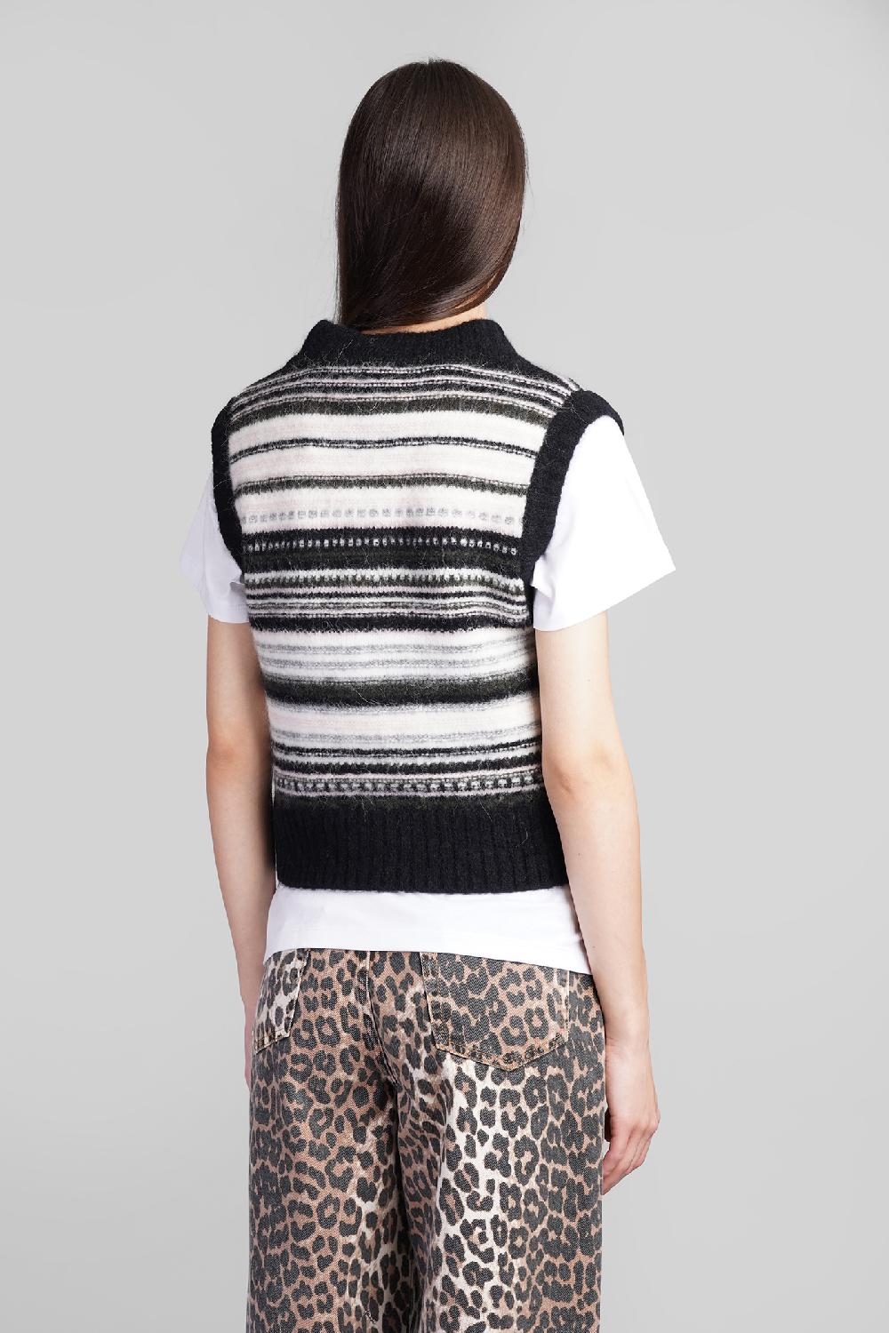 Deliberti Ganni Gilet in lana nera cod. 409936 - Deliberti The Luxury Shopping Consegna Veloce