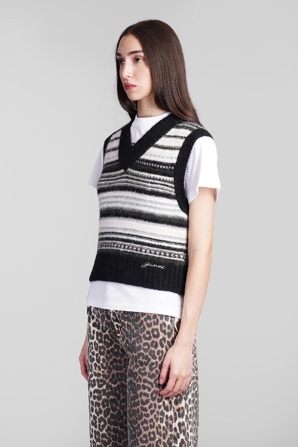 Deliberti Ganni Gilet in lana nera cod. 409936 - Deliberti The Luxury Shopping Consegna Veloce