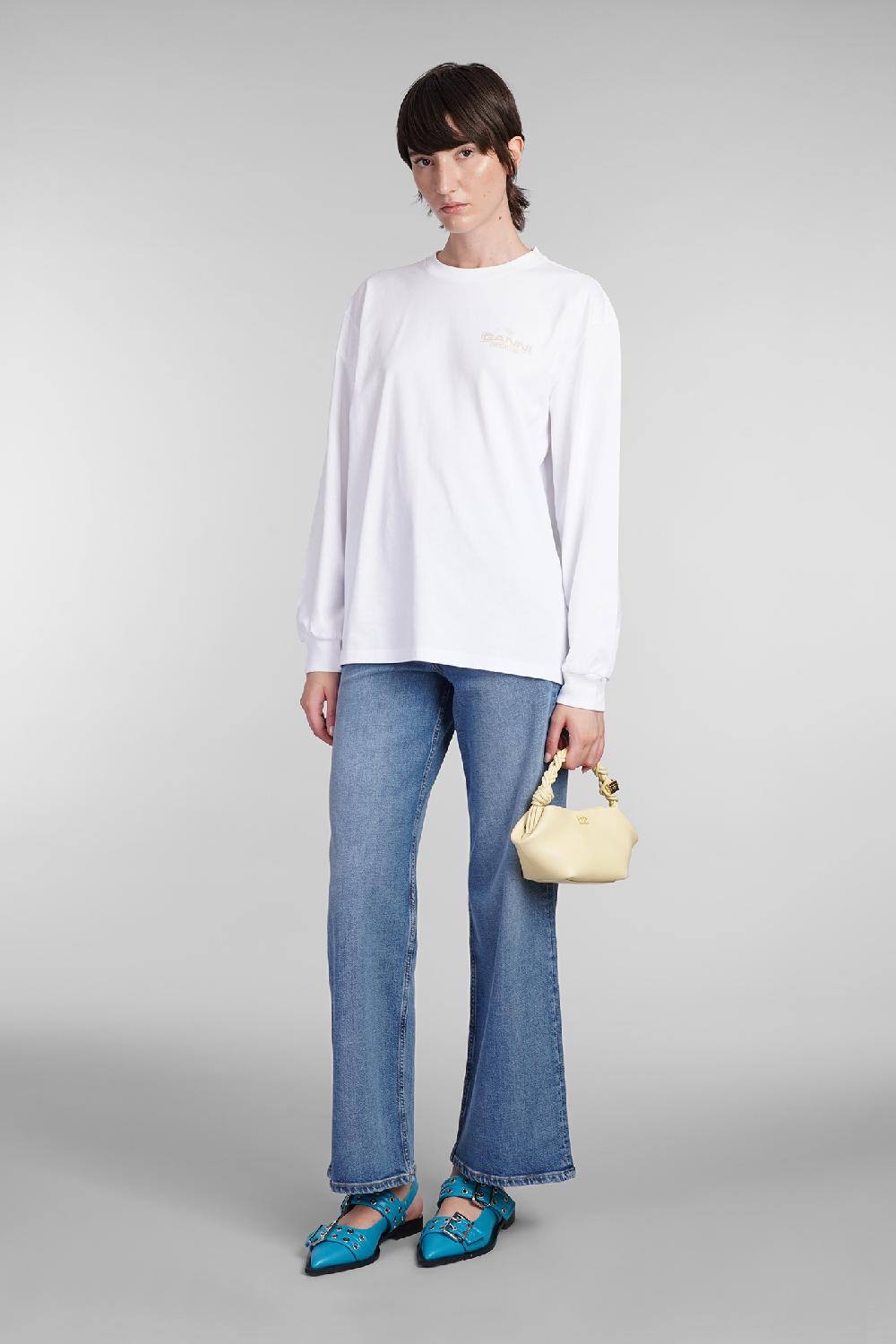 Deliberti Ganni T-shirt in cotone bianco cod. 403456 - Deliberti The Luxury Shopping Shopping Online