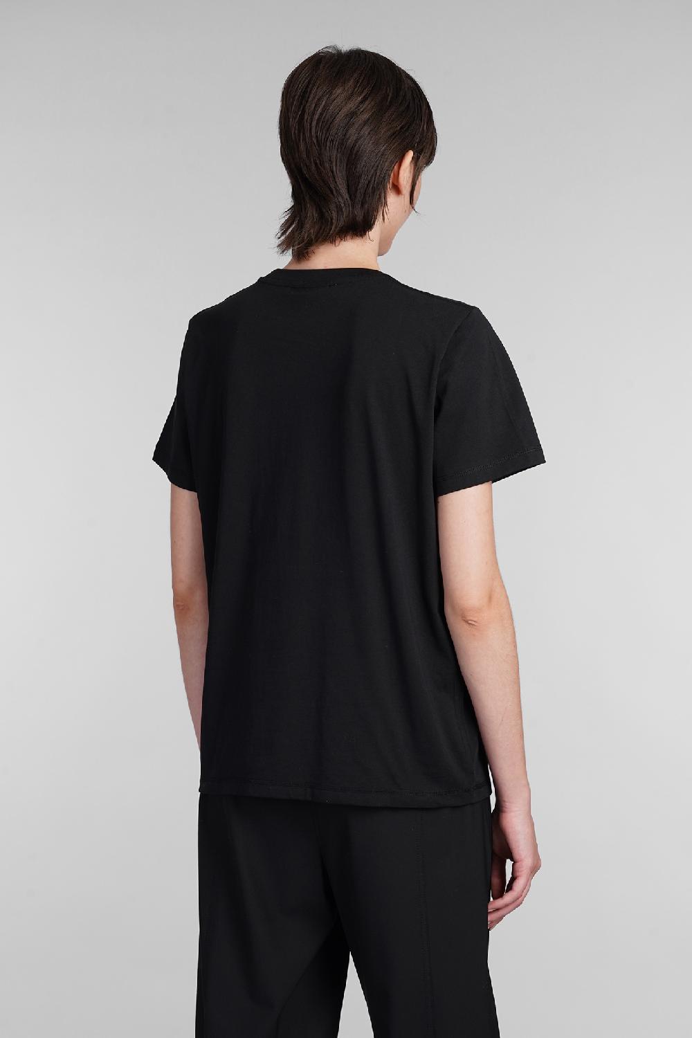 Deliberti Ganni T-shirt in cotone nero cod. 403458 - Deliberti The Luxury Shopping Prezzo Ridotto