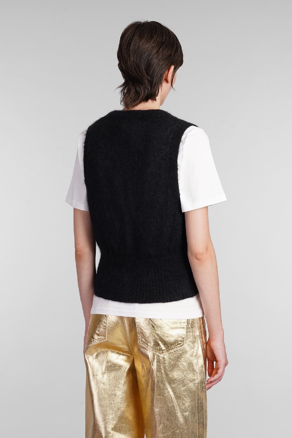 Deliberti Ganni Gilet in mohair nero cod. 403418 - Deliberti The Luxury Shopping Novità