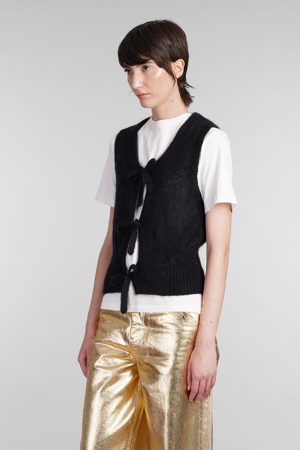 Deliberti Ganni Gilet in mohair nero cod. 403418 - Deliberti The Luxury Shopping Novità