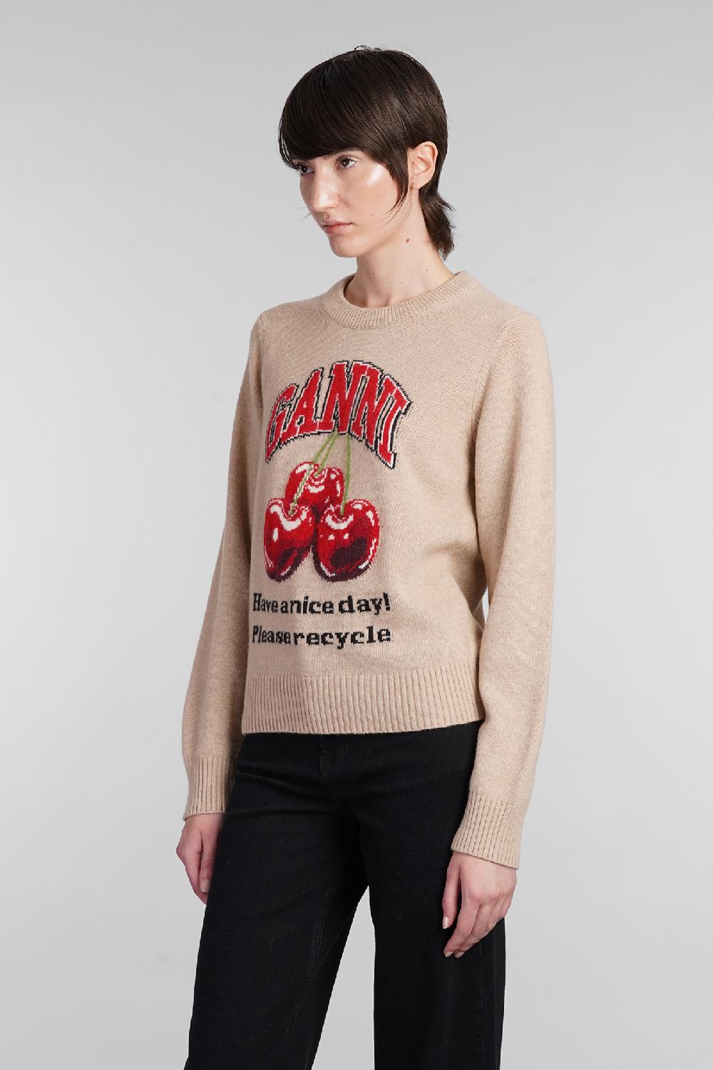 Deliberti Ganni Maglia in lana beige cod. 403419 - Deliberti The Luxury Shopping Presa