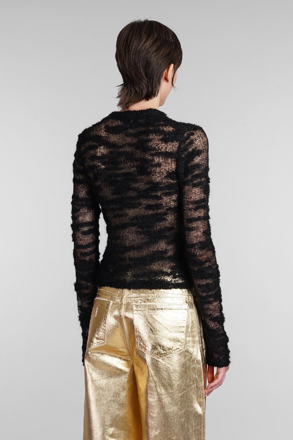 Deliberti Ganni Cardigan in mohair nero cod. 403420 - Deliberti The Luxury Shopping Sconto