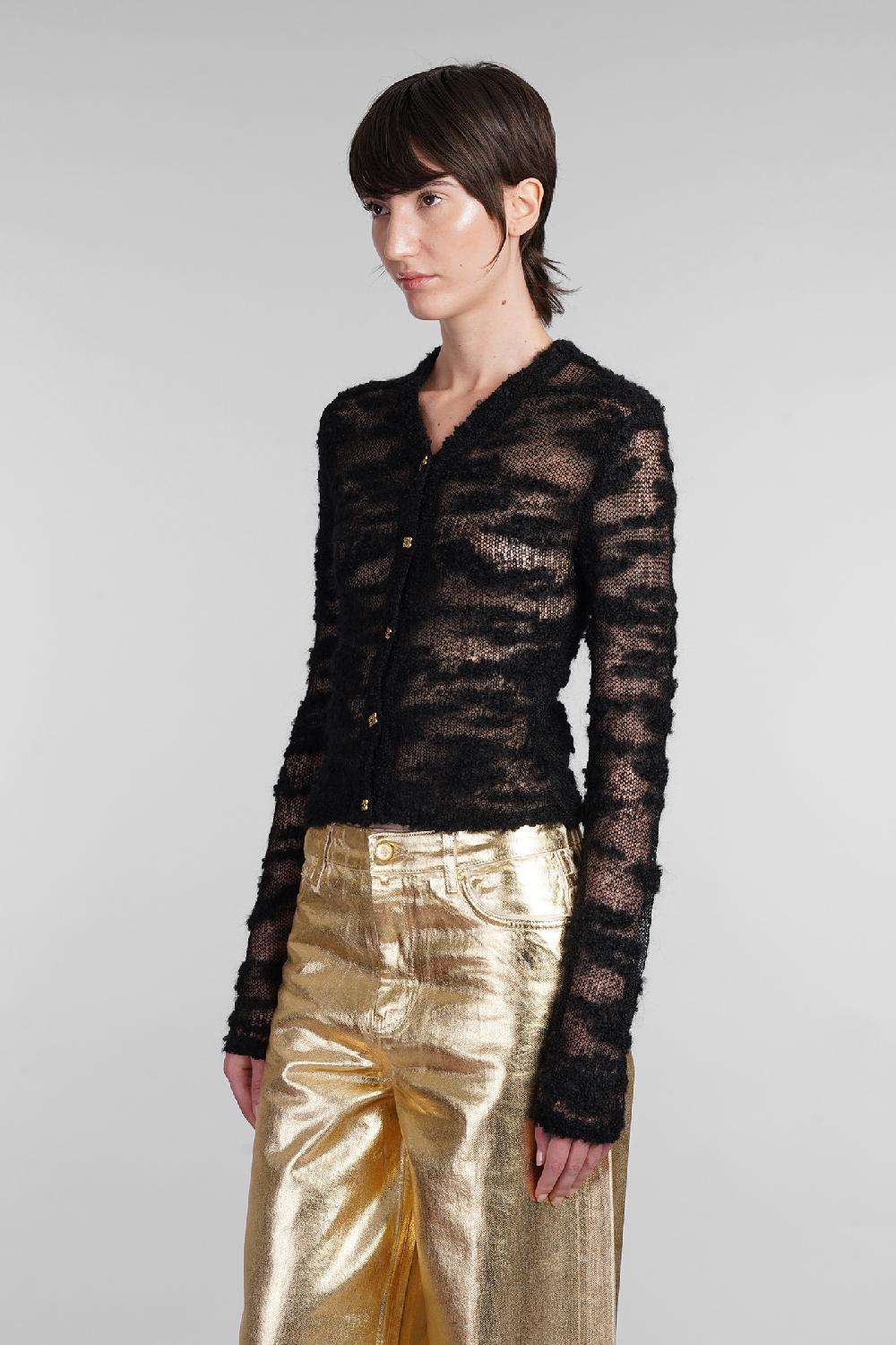 Deliberti Ganni Cardigan in mohair nero cod. 403420 - Deliberti The Luxury Shopping Sconto