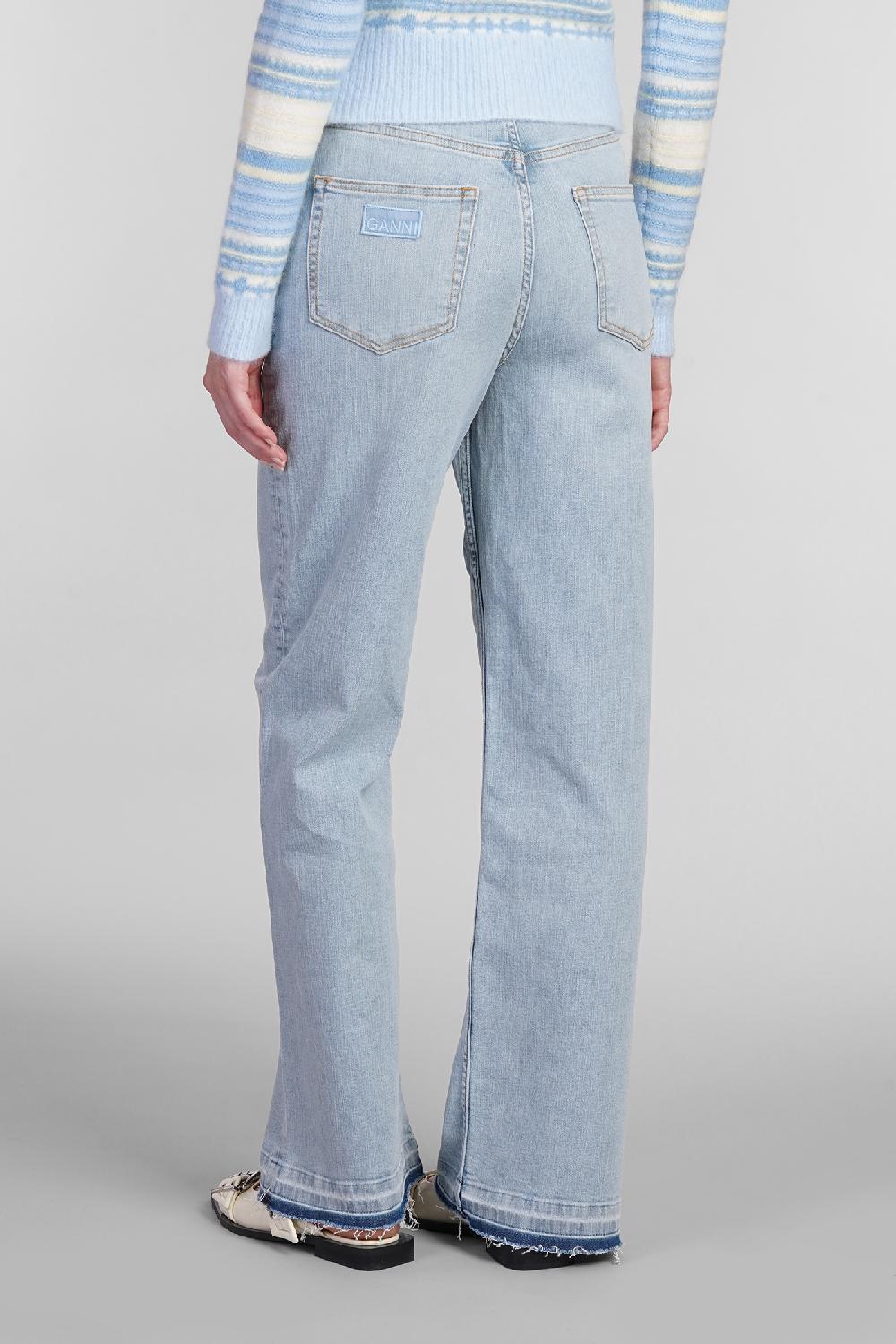 Deliberti Ganni Jeans andi in cotone blu cod. 403486 - Deliberti The Luxury Shopping Outlet