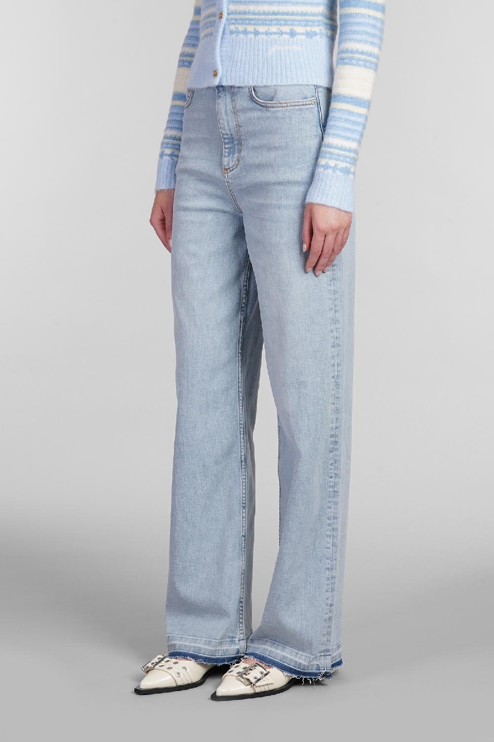 Deliberti Ganni Jeans andi in cotone blu cod. 403486 - Deliberti The Luxury Shopping Outlet