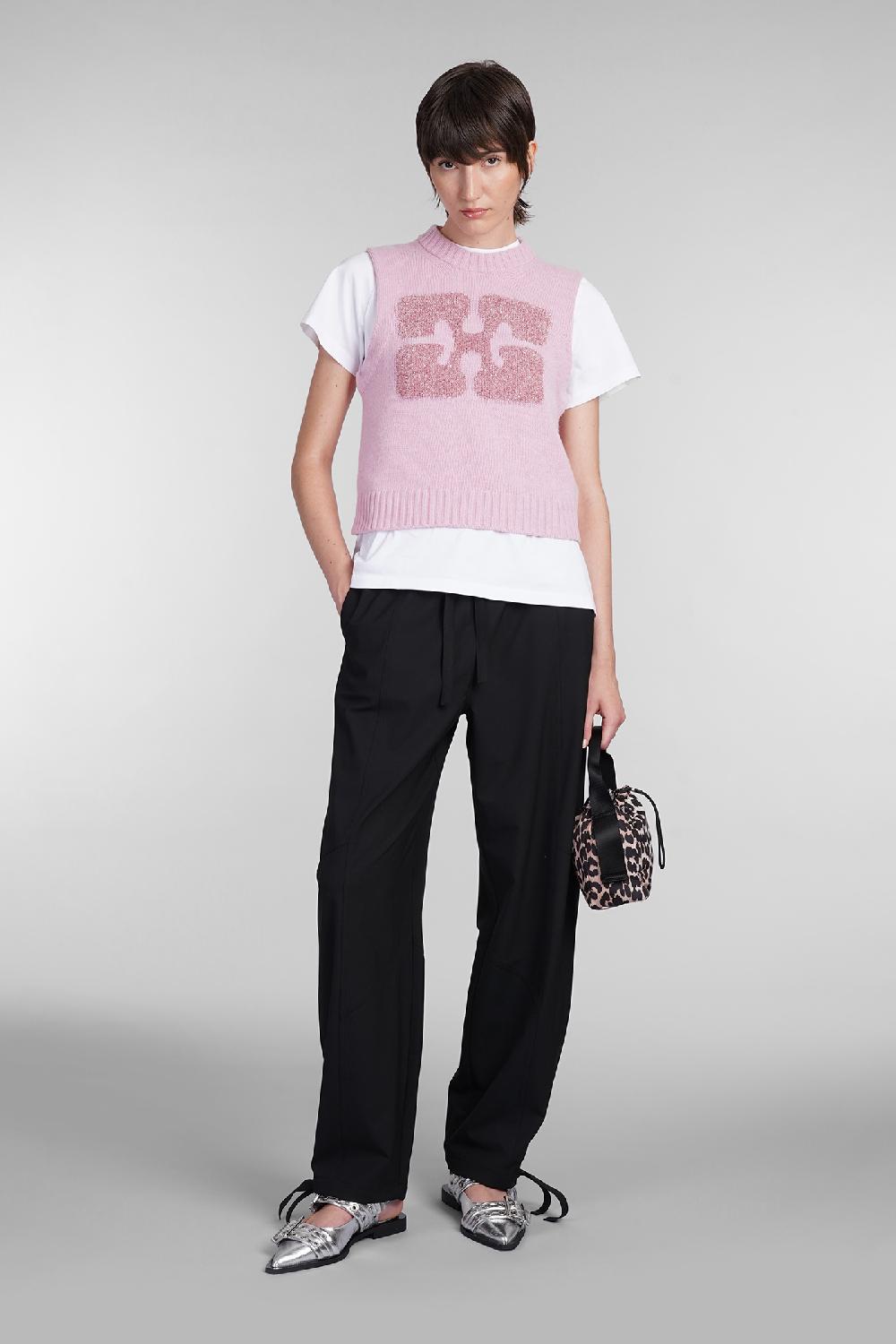Deliberti Ganni Pantalone in viscosa nera cod. 403487 - Deliberti The Luxury Shopping Saldi