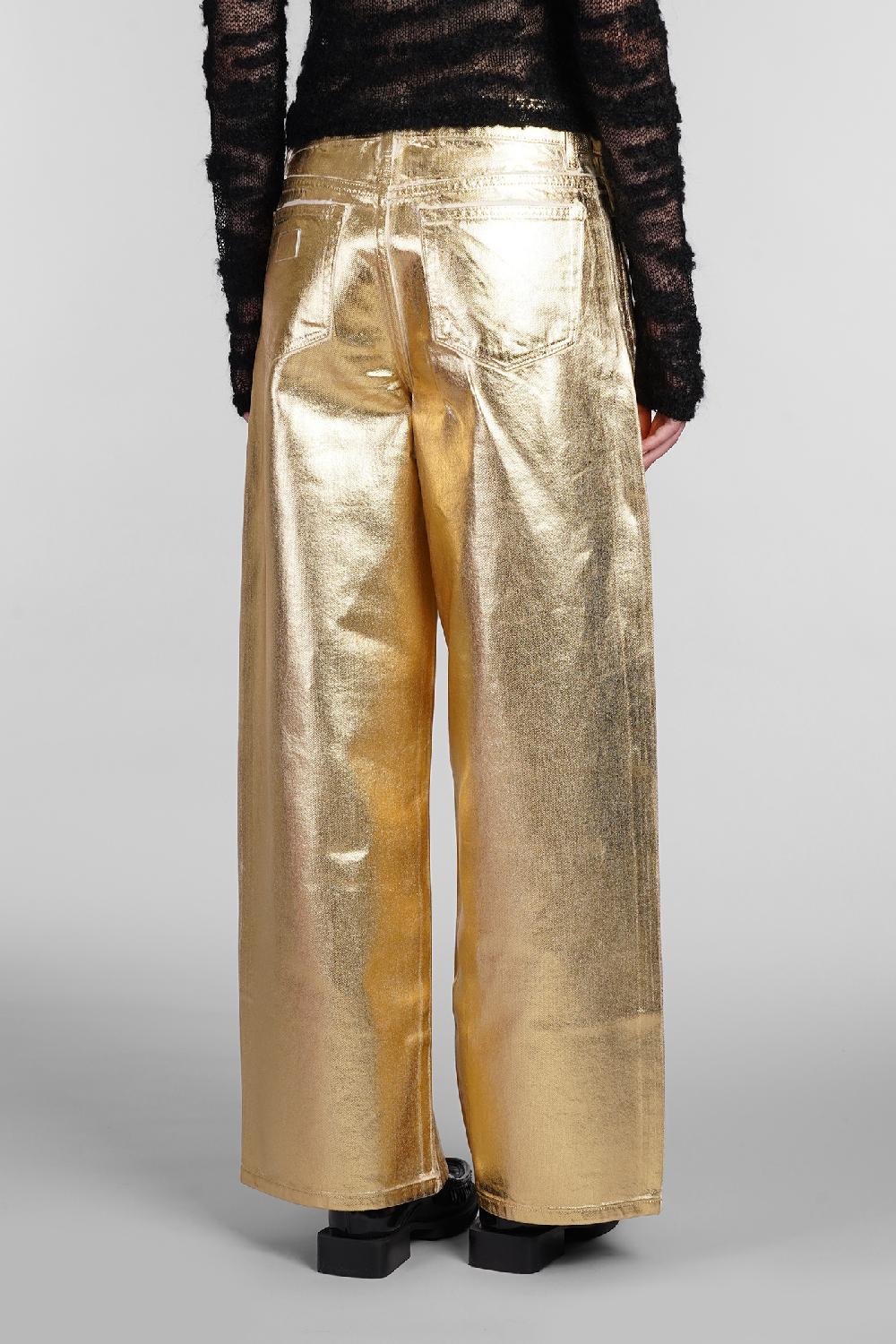 Deliberti Ganni Jeans in cotone oro cod. 403488 - Deliberti The Luxury Shopping Offerte