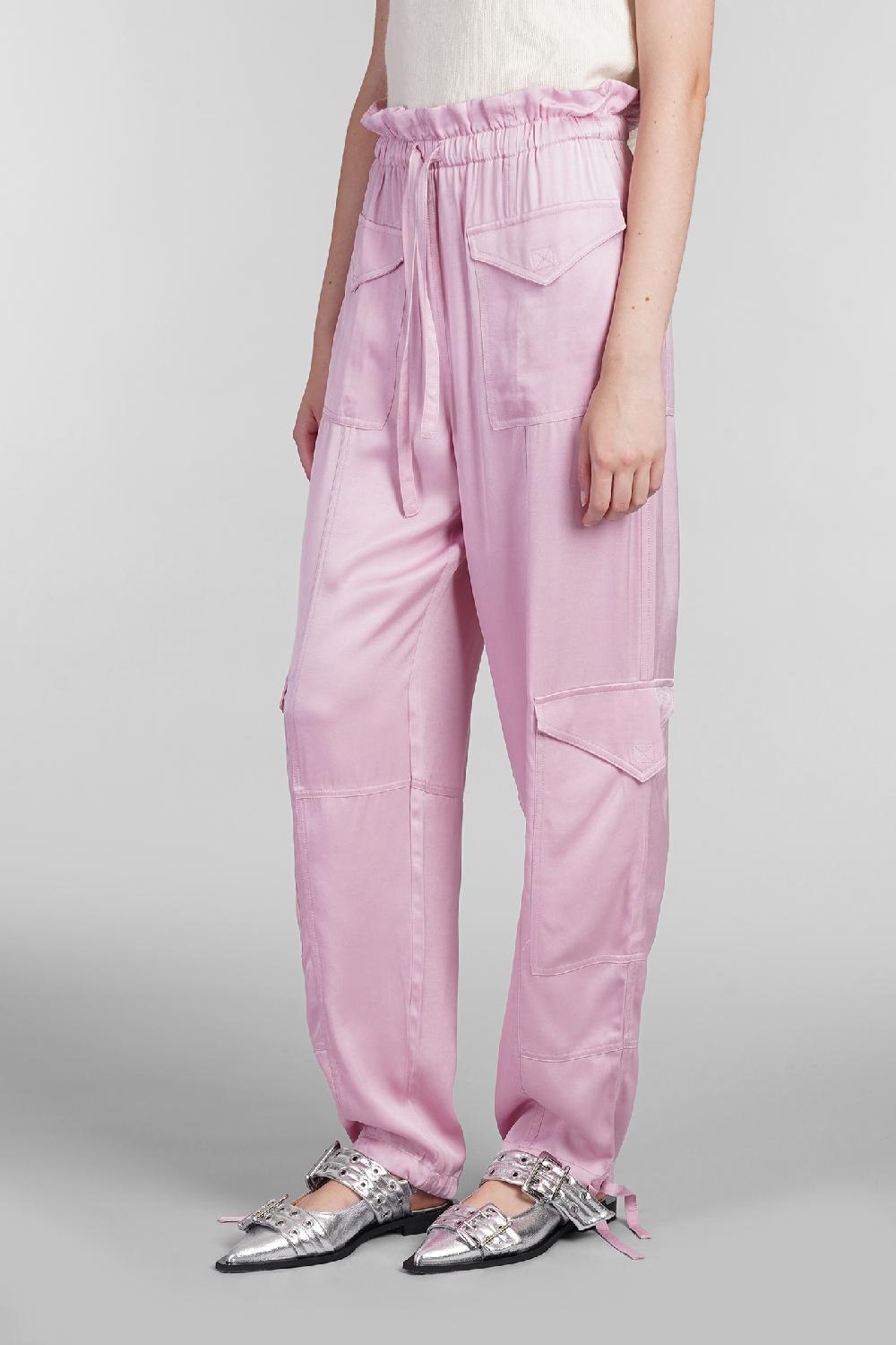 Deliberti Ganni Pantalone in viscosa rosa cod. 403490 - Deliberti The Luxury Shopping Saldi Di Fabbrica