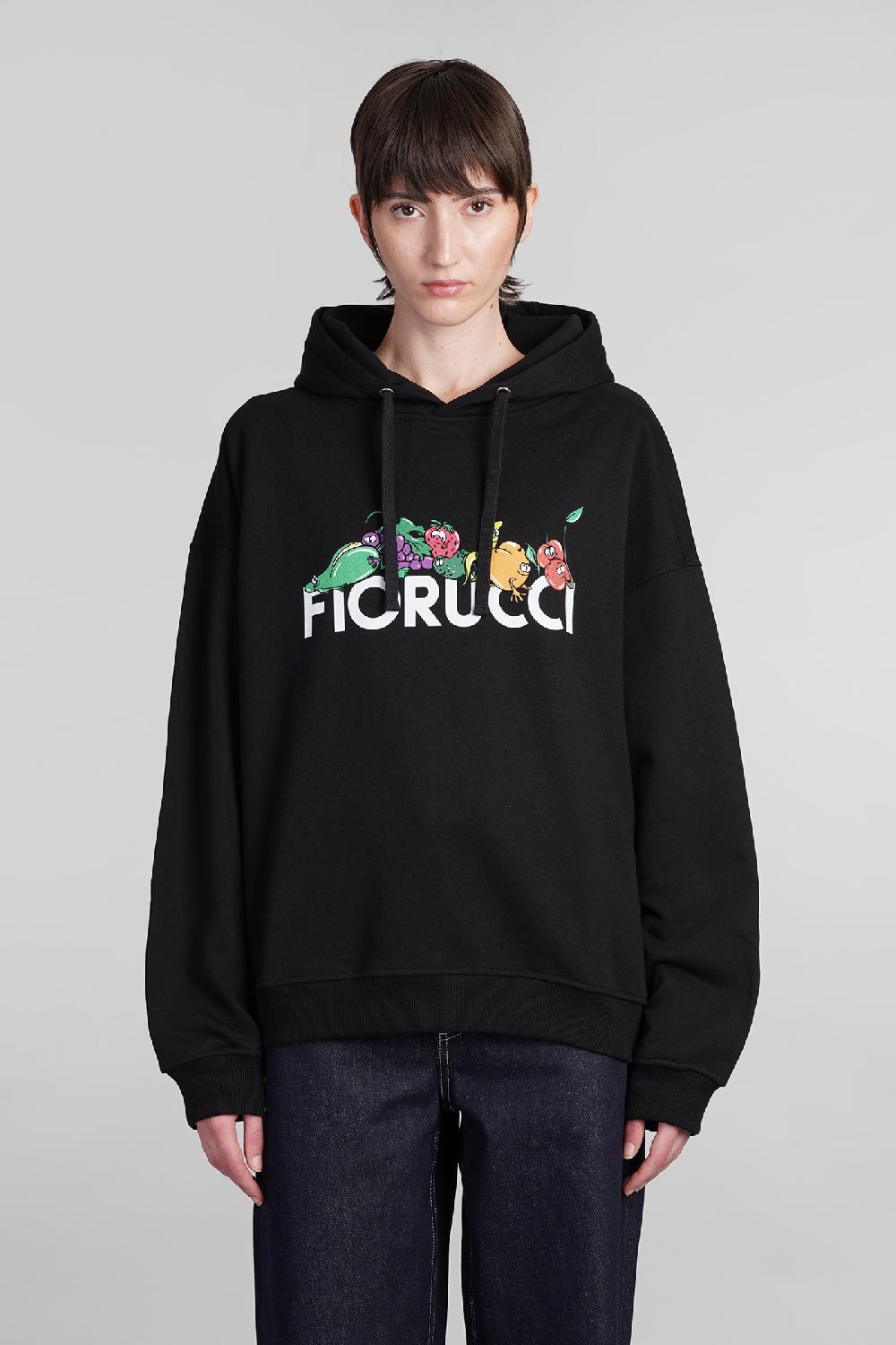 Deliberti Fiorucci Felpa in cotone nero cod. 401884 - Deliberti The Luxury Shopping Negozio