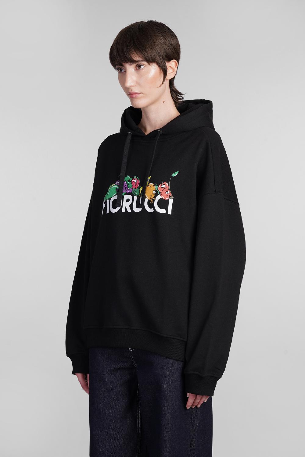 Deliberti Fiorucci Felpa in cotone nero cod. 401884 - Deliberti The Luxury Shopping Negozio