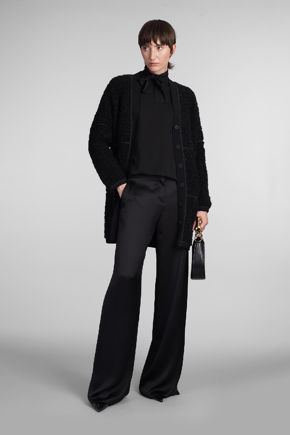 Deliberti Giorgio Armani Cardigan in lana nera cod. 403591 - Deliberti The Luxury Shopping In Saldo
