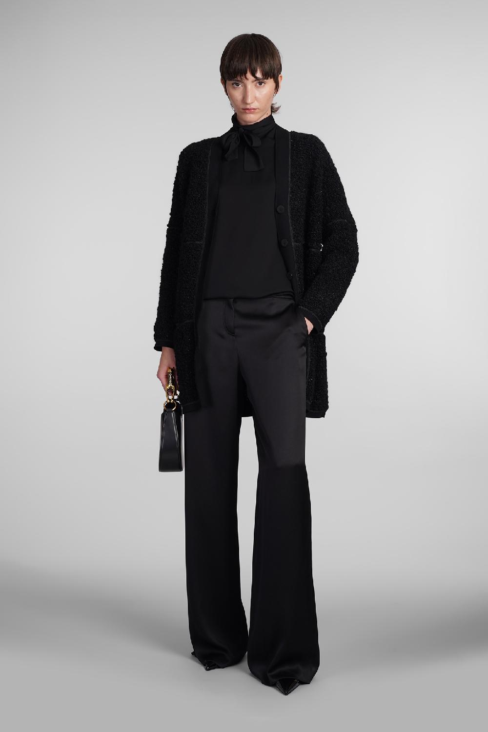 Deliberti Giorgio Armani Pantalone in seta nera cod. 403594 - Deliberti The Luxury Shopping Spedizione gratuita