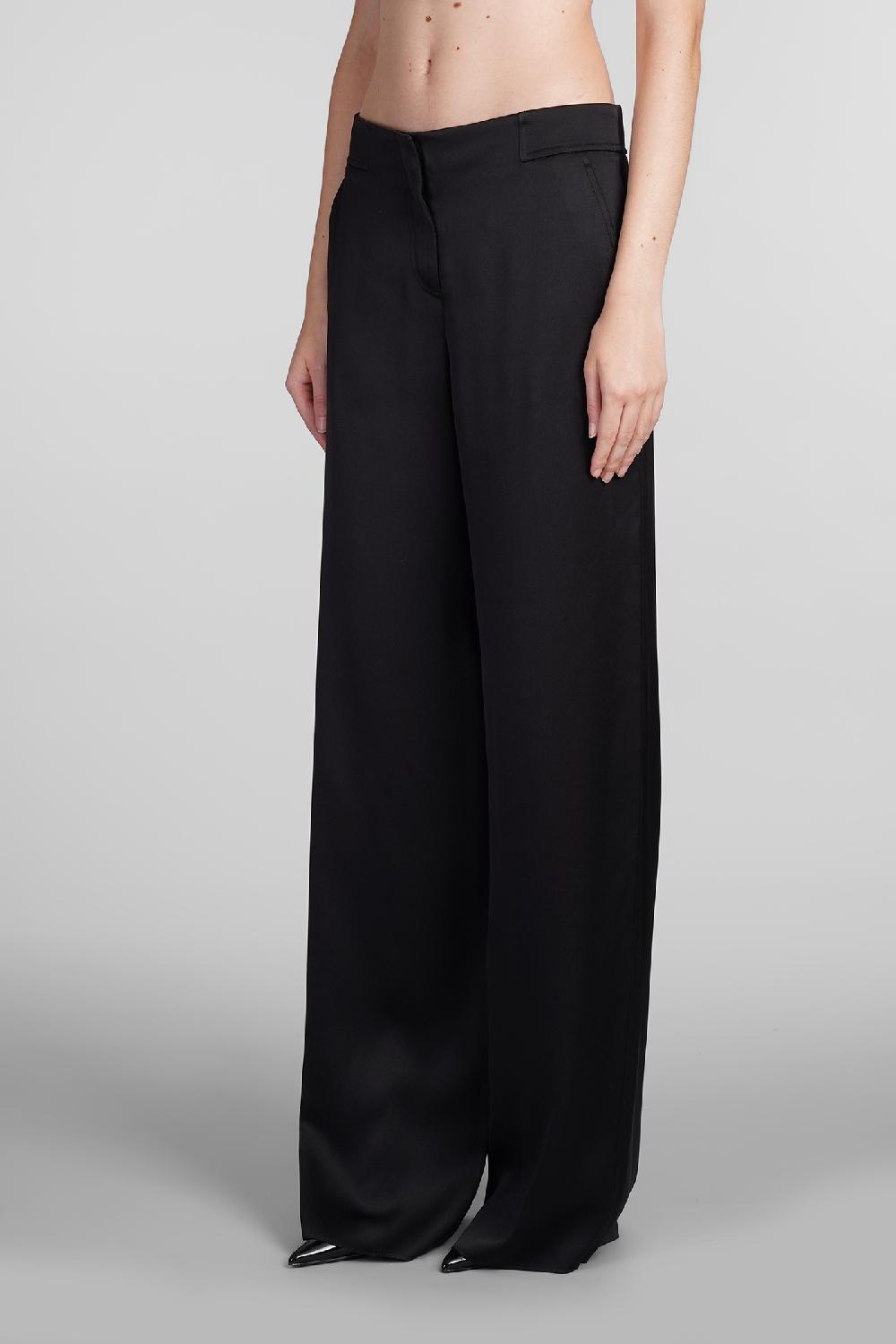 Deliberti Giorgio Armani Pantalone in seta nera cod. 403594 - Deliberti The Luxury Shopping Spedizione gratuita